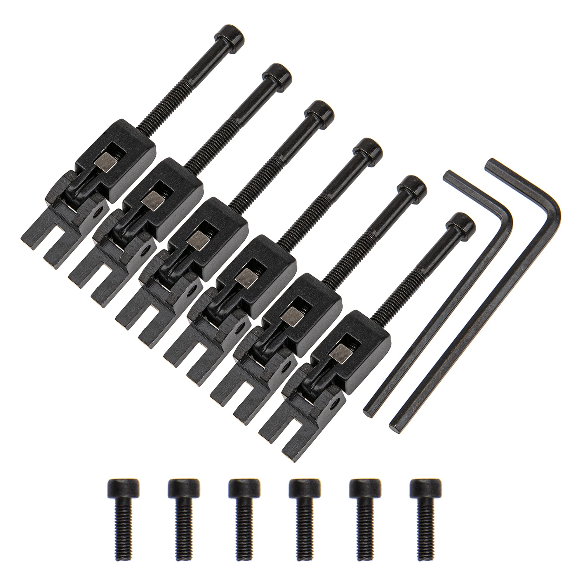 18Pcs Yootones Locking Systyem Locked Saddles Tremolo Bridge Saddle String Lock Insert Blocks Compatible With Floyd Rose Electri