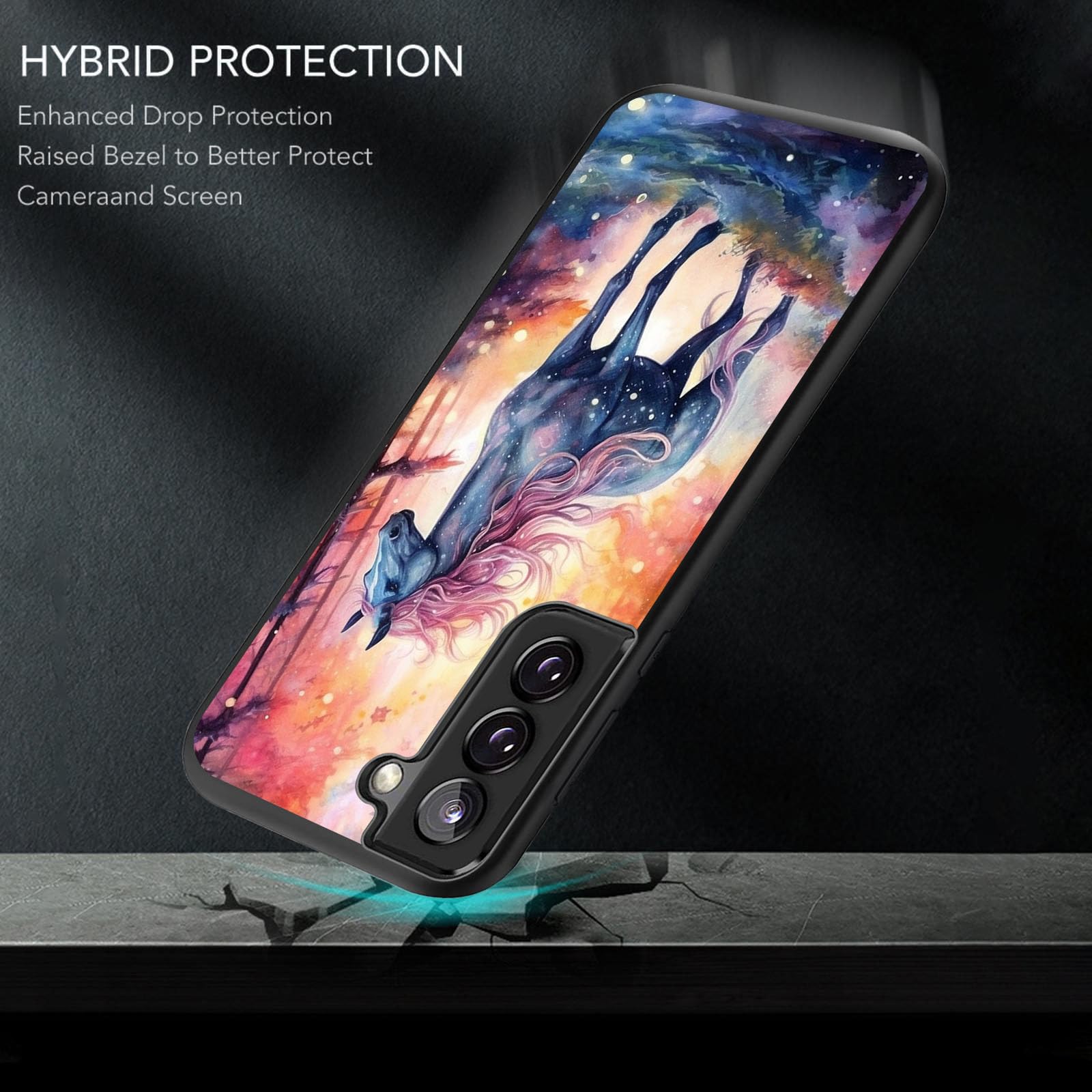 Dsrgrgfdj Designed For Galaxy S24 Plus Case 6.7 Inch,Ultra-Thin Silicone Anti-Scratch And Shock-Proof Bumper Cover - Horse