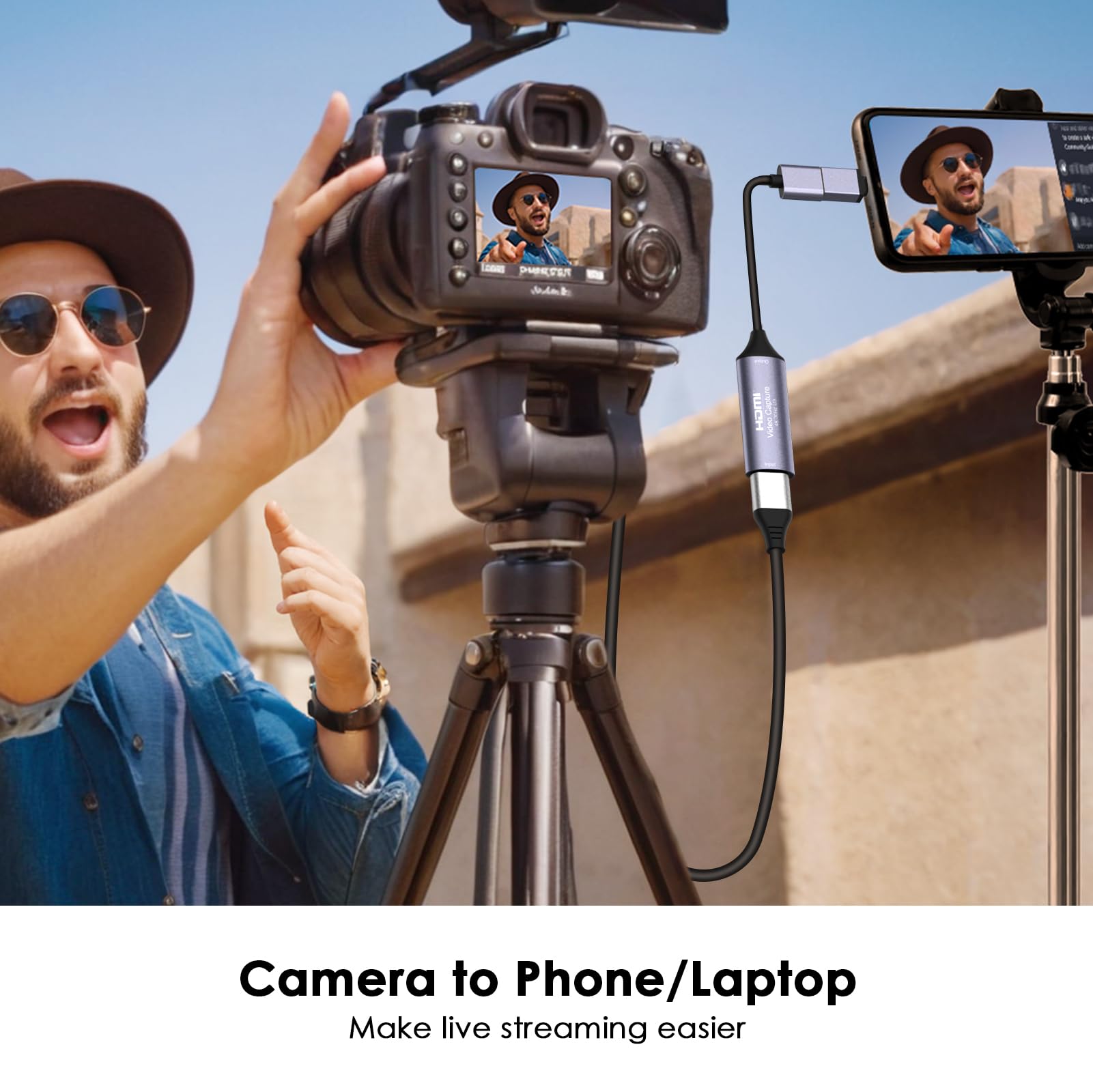 Dbilida Video Capture Card, Stream And Record In Yuy2 1080P 60Fps Usb 3.0 Hdmi To Usb A/Usb C, Hdmi Capture Card For Nintendo Sw