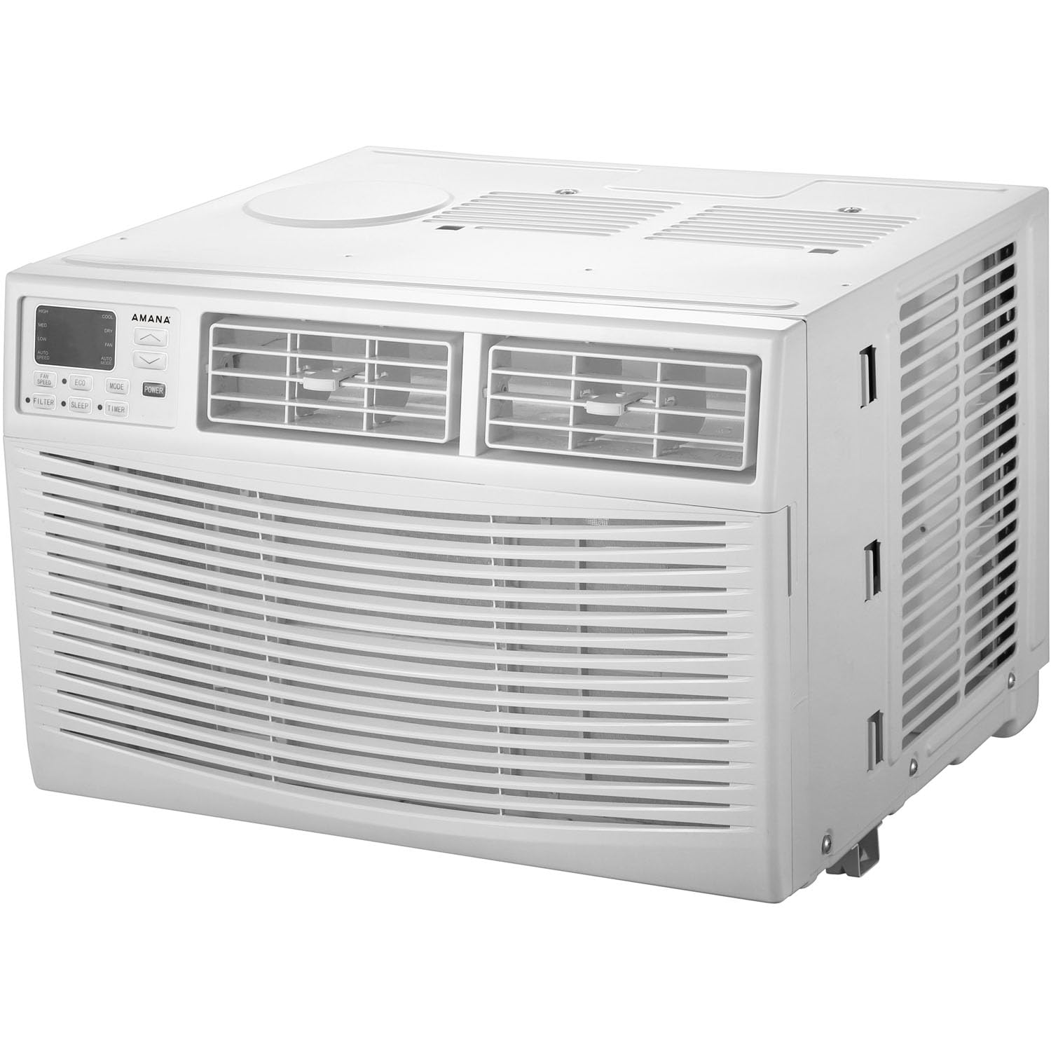 Amana Amap101Bw 10,000 Btu 115V Digital Mounted Air Conditioner And Dehumidifier With Remote Control For Small Medium 450 Sq.Ft, Ac Window Unit For Living Room, Bedroom With Fan Only Mode, White