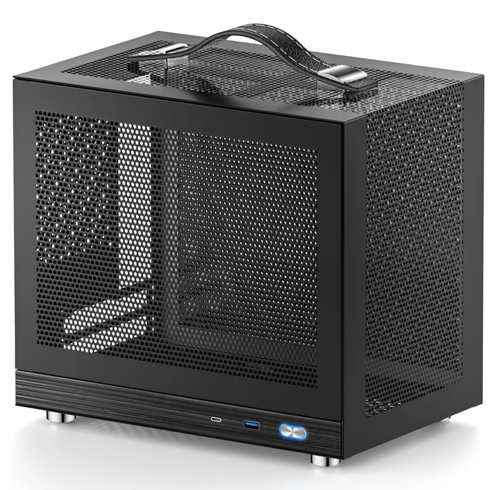 Kxrors G200 Mini Itx Pc Gaming Case   Front I/O Usb 3.0 Type   C Port   High Airflow Mesh Panels   Cable Management   Mini Itx C