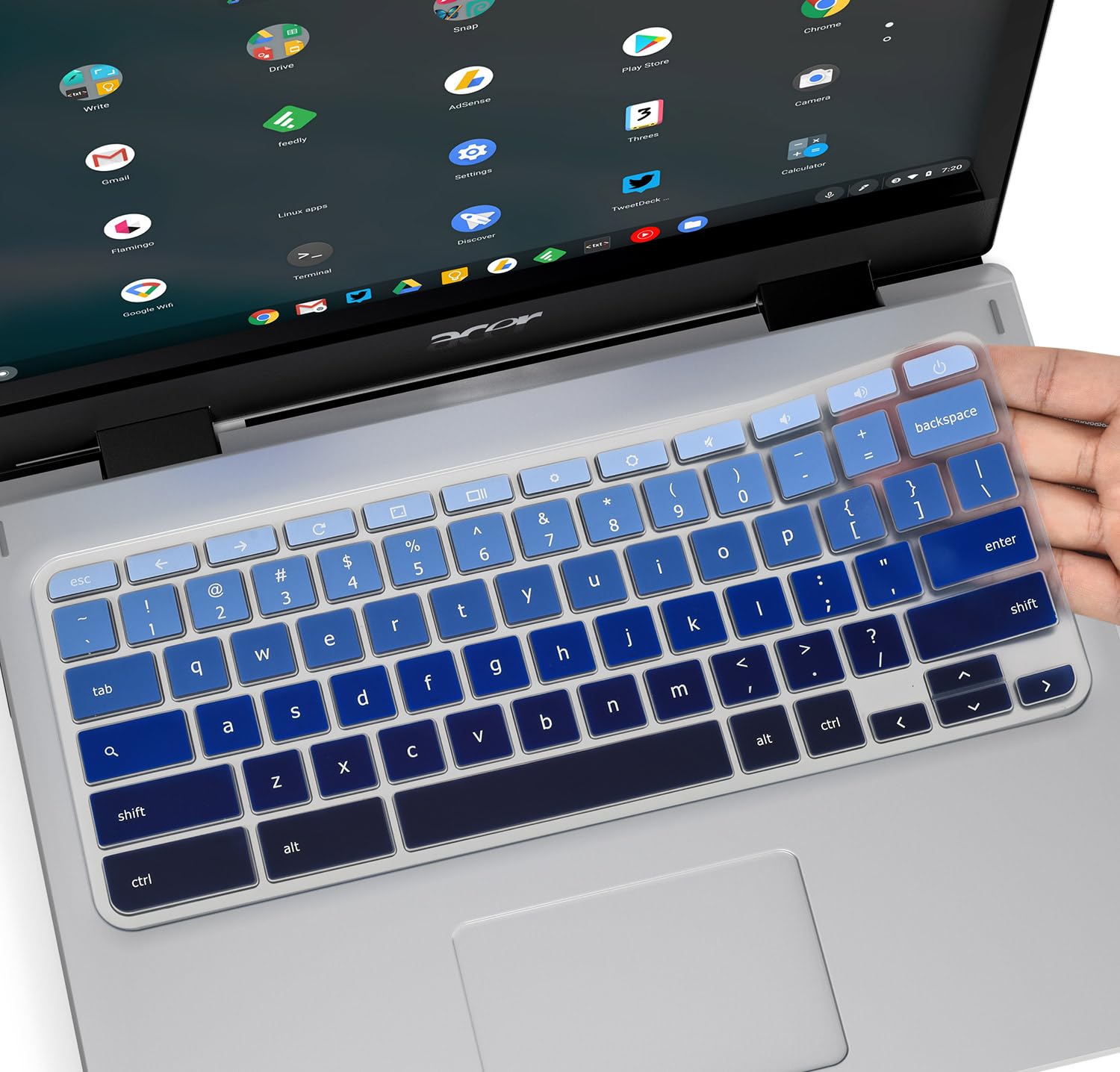 Keyboard Cover For Acer Chromebook Spin 11 311 C733 Cp311 511 512/Chromebook 11 Cb3 131 Cb3 132 Cp311 C738T Cb5 132T/Chromebook