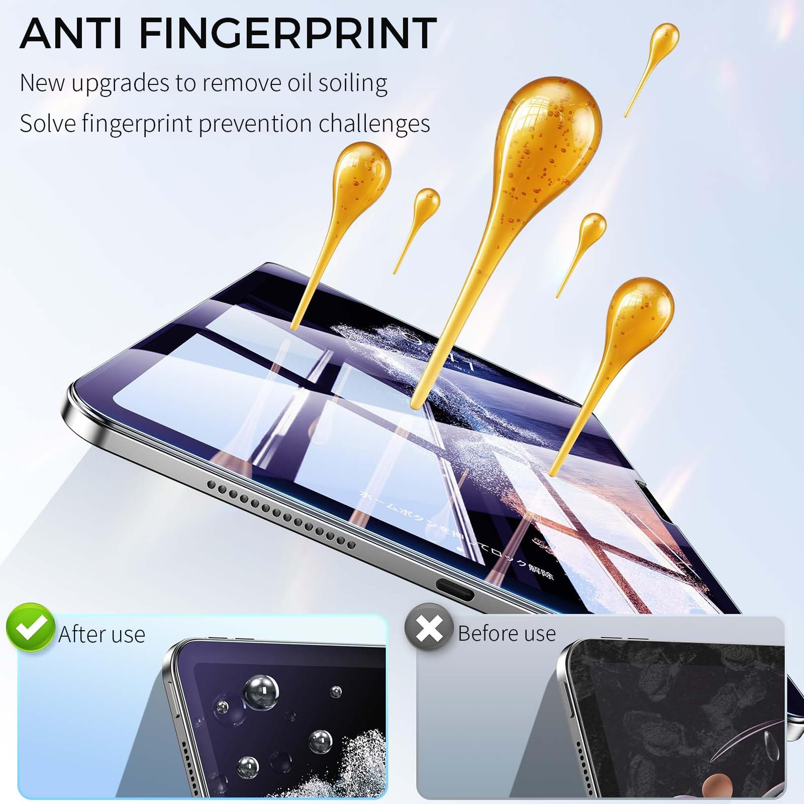 Junfire [2Packs] Anti Blue Light Screen Protector For Ipad Pro13 M4 2024, Tempered Glass Ipad Pro 13 Inch Screen Protector, 9H H