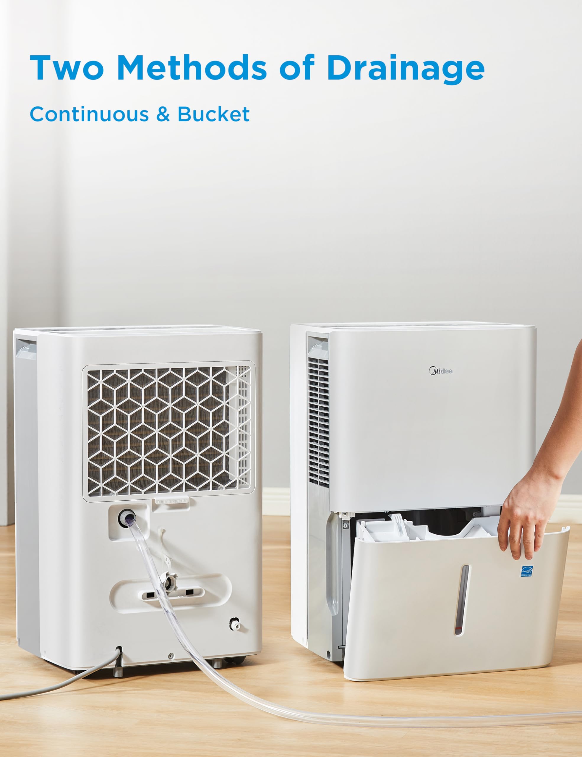 Midea 3,000 Sq. Ft. Energy Star Certified Dehumidifier With Reusable Air Filter 35 Pint   Ideal For Basements, Large & Medium Si