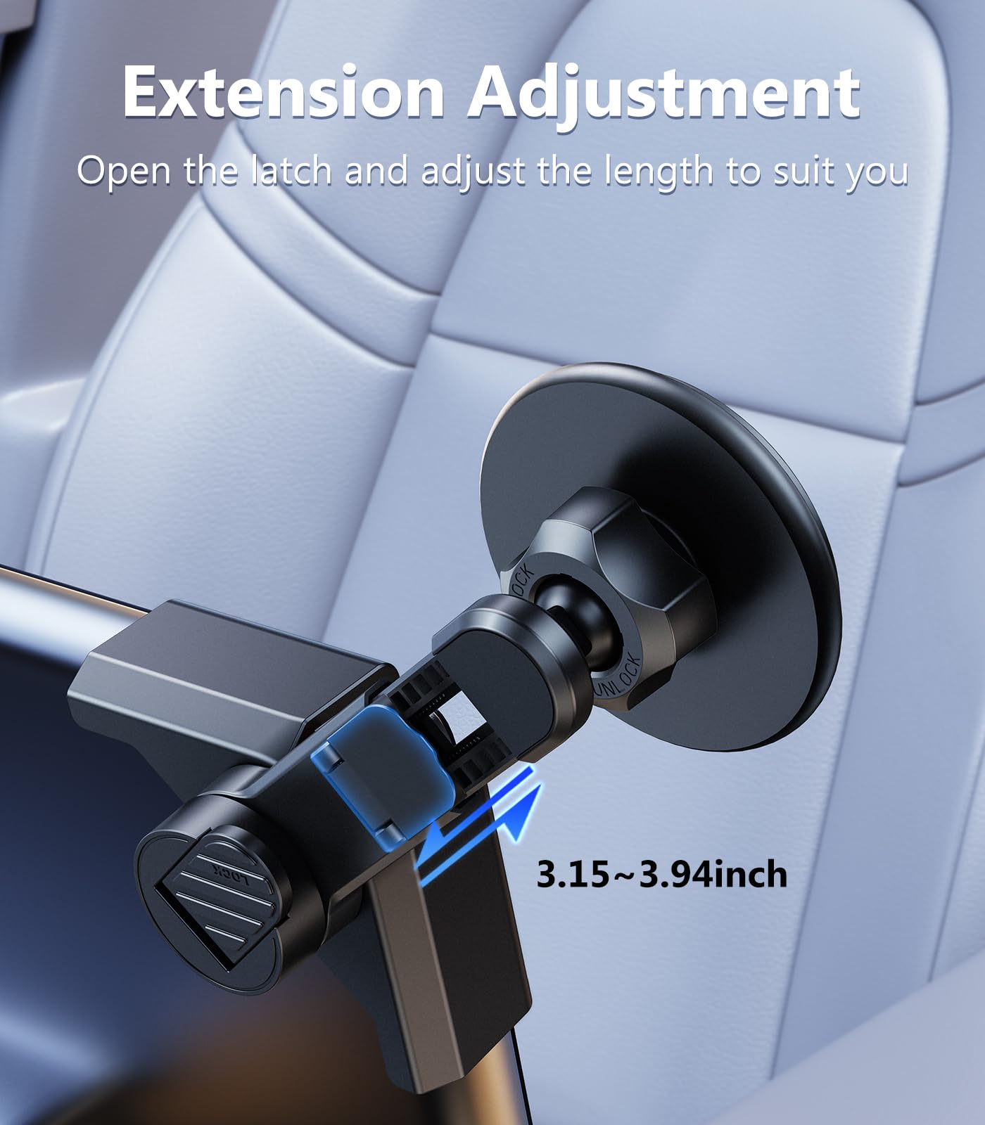 Dicmky Tesla Phone Mount For Tesla Model Y/3 2026 2025 2024 2023 2022, 360Swivel Car Accessories For Tesla Screen Magnetic Phone