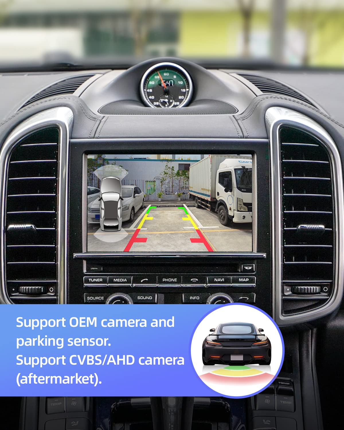 Isudar 2023 New Pcm 3.1 Wireless Carplay & Android Auto Module For Porsche Panamera Cayenne Macan Cayman Boxster 911 718 Support