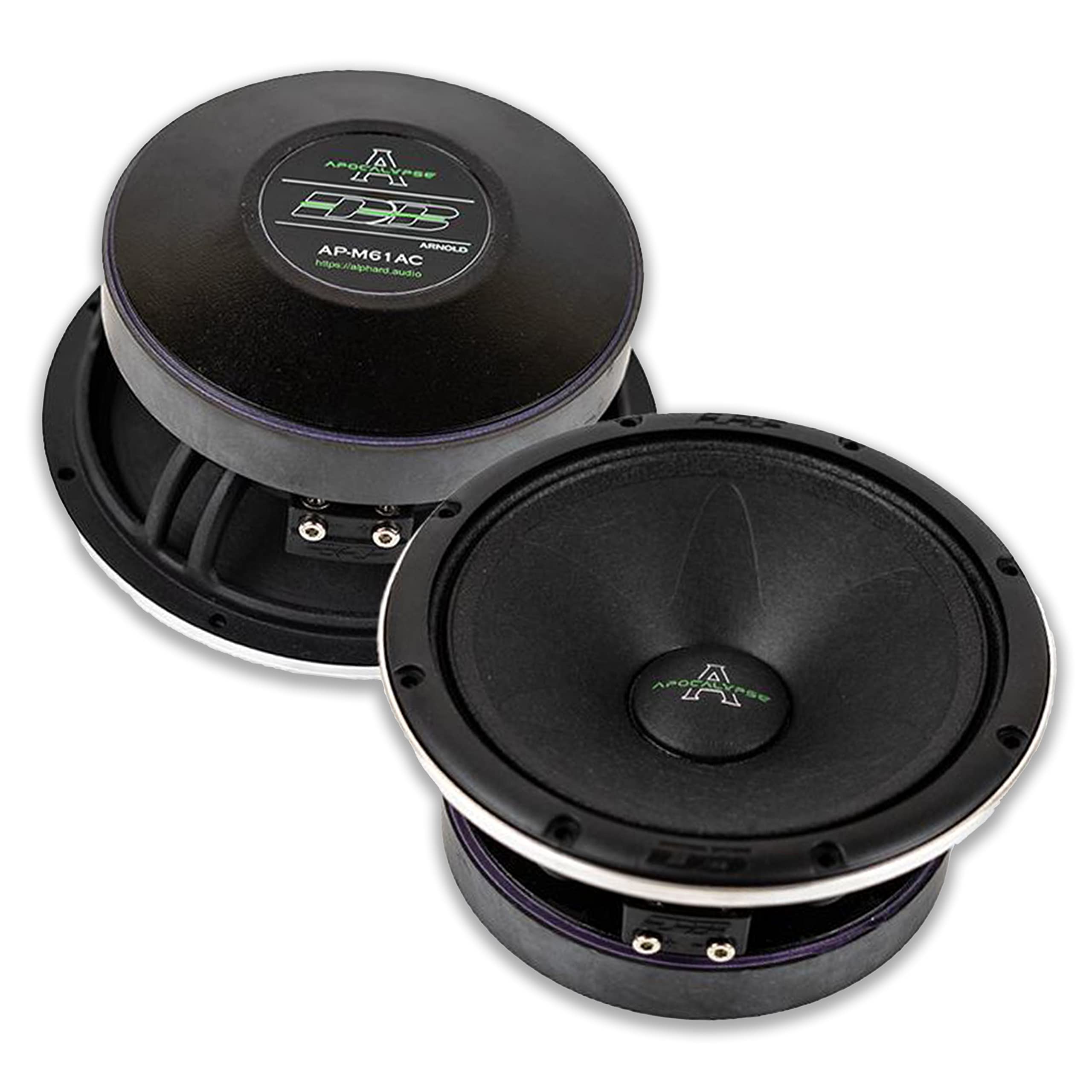 Deaf Bonce 6.5'' 180W Rms 4 Ohm Mid Range Speaker Set Apocalypse Series Ap M61Ac