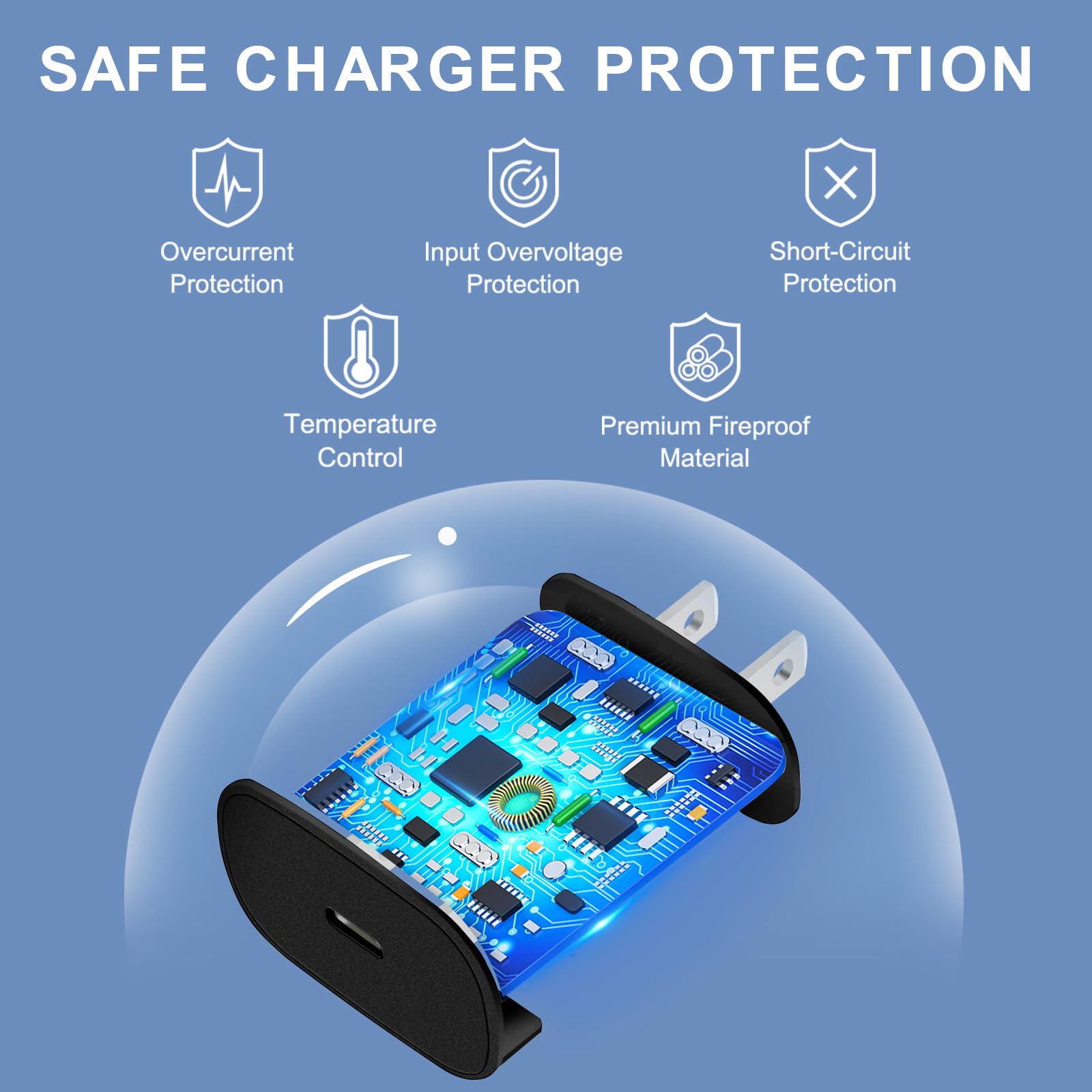 30W Usb C Phone 15 Charger Fast Charging Block For Iphone 15/15 Pro Max/15 Pro/15 Plus/Samsung Galaxy S23 Ultra/S23/S23+/S22/S22