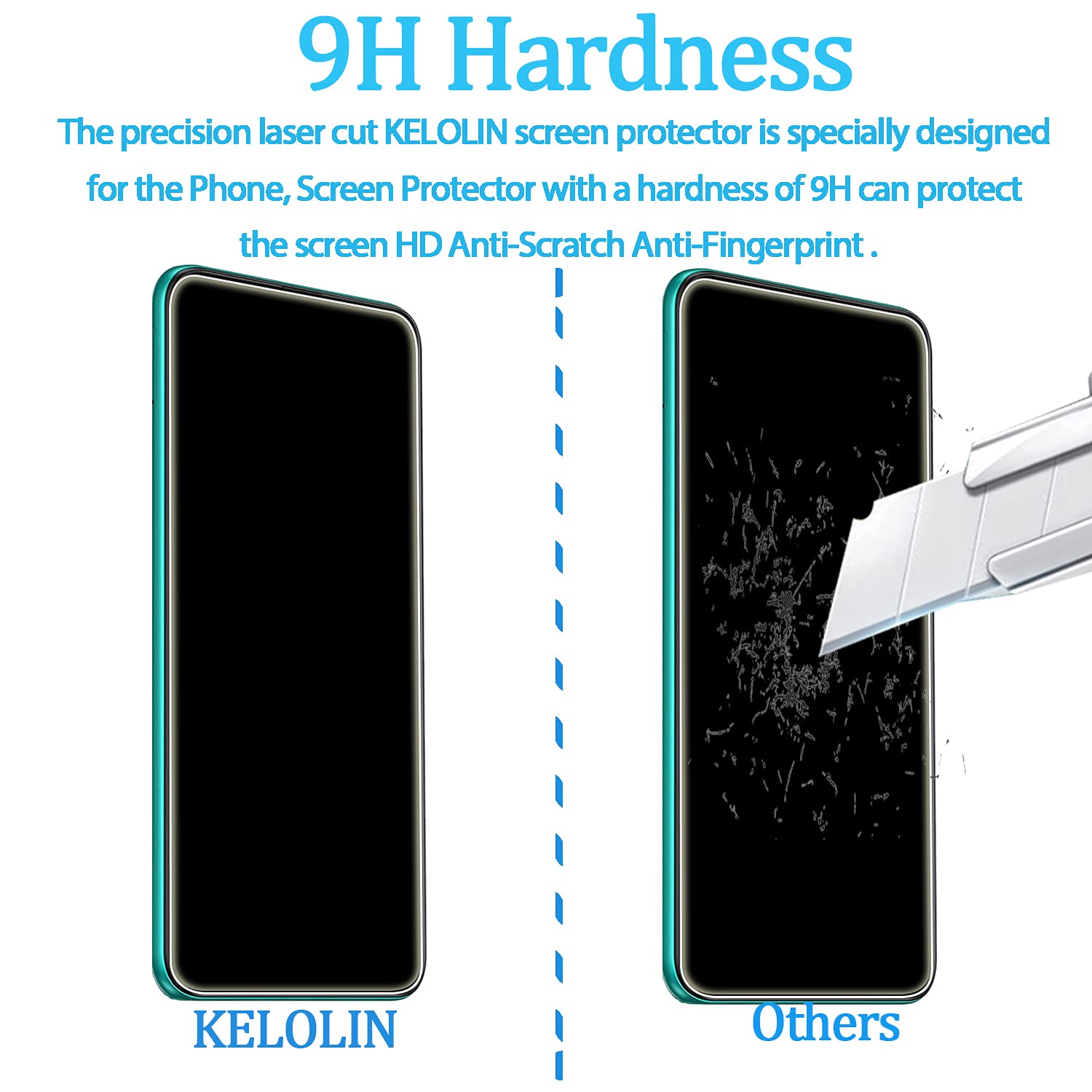 Kelolin [3 Pack] Screen Protector For Ulefone Note 11P (2021) Easy To Install, Anti Scratch, Anti Fingerprint, No Bubble, Hd Tem
