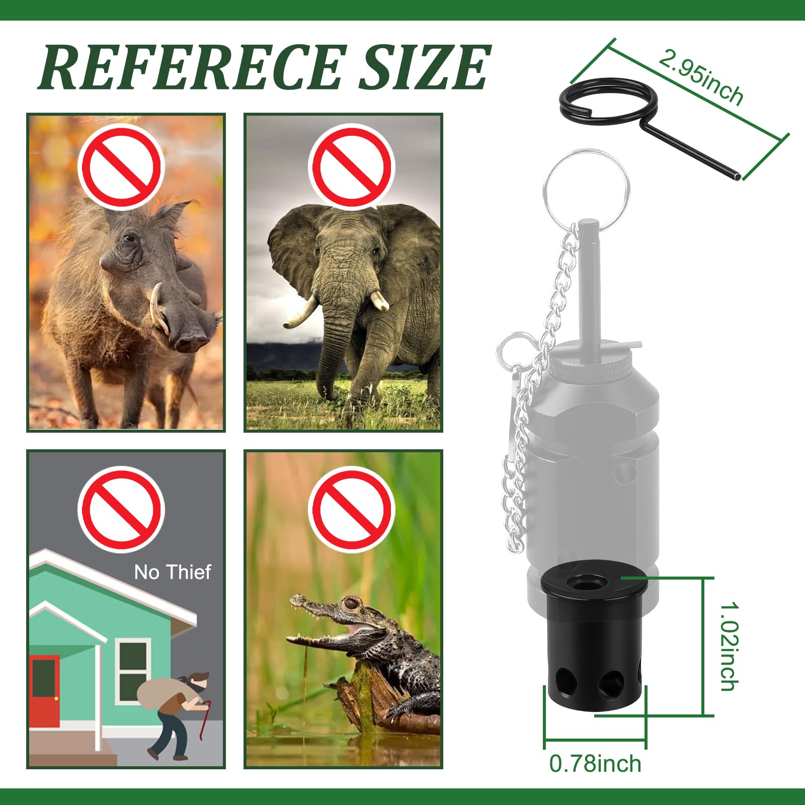 Guiropp .22 Blank Adapter For 12 Gauge Perimeter Trip Alarm, Camping Trip Wire Alarm Device, Early Warning Security System For C