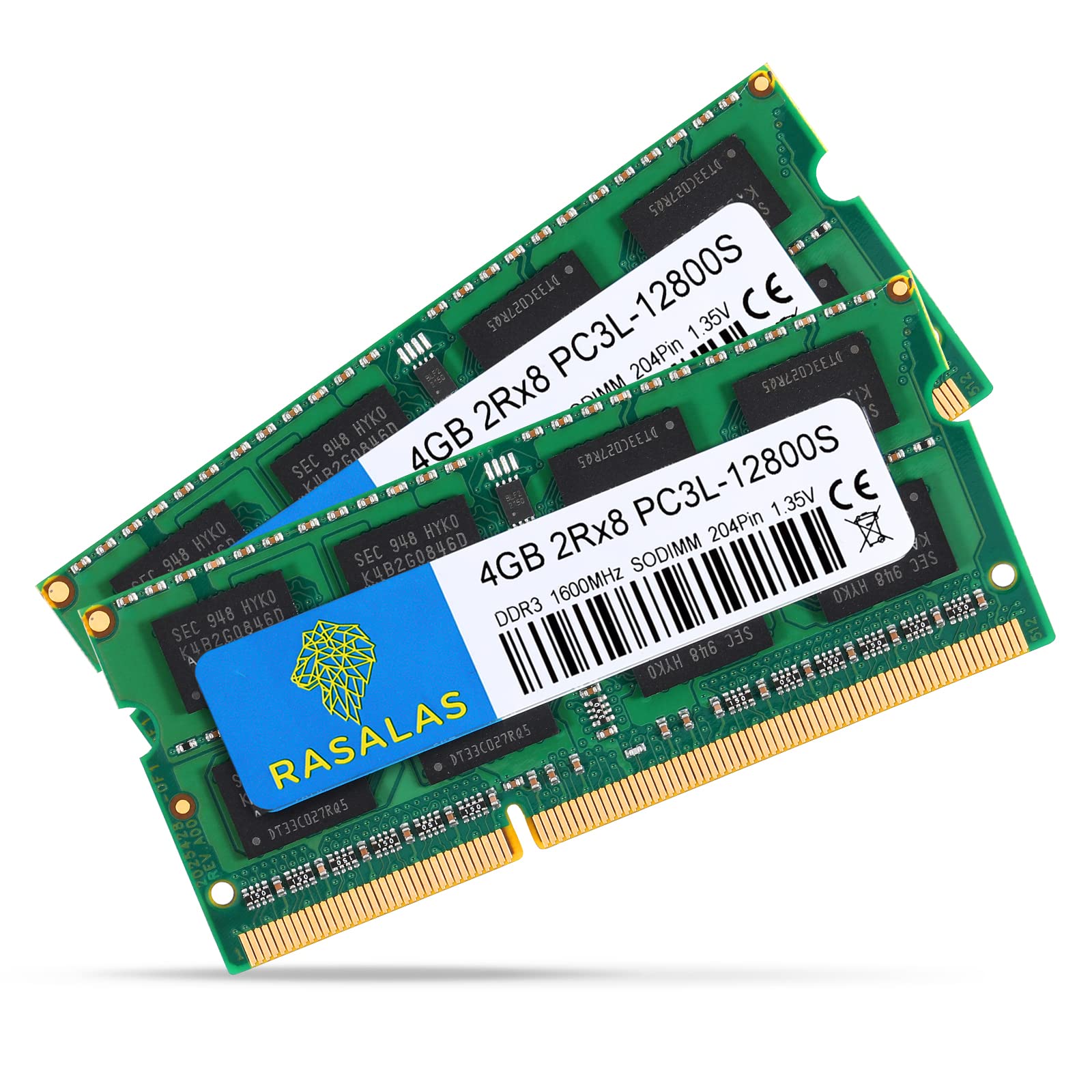 8Gb (2X 4Gb) Pc3L 12800S Ddr3L 1600Mhz 4Gb Ram Ddr3L Pc3L 12800S 1600Mhz Sodimm 2Rx8 1.35V 204Pin Cl11 Rasalas Memory Kit For La