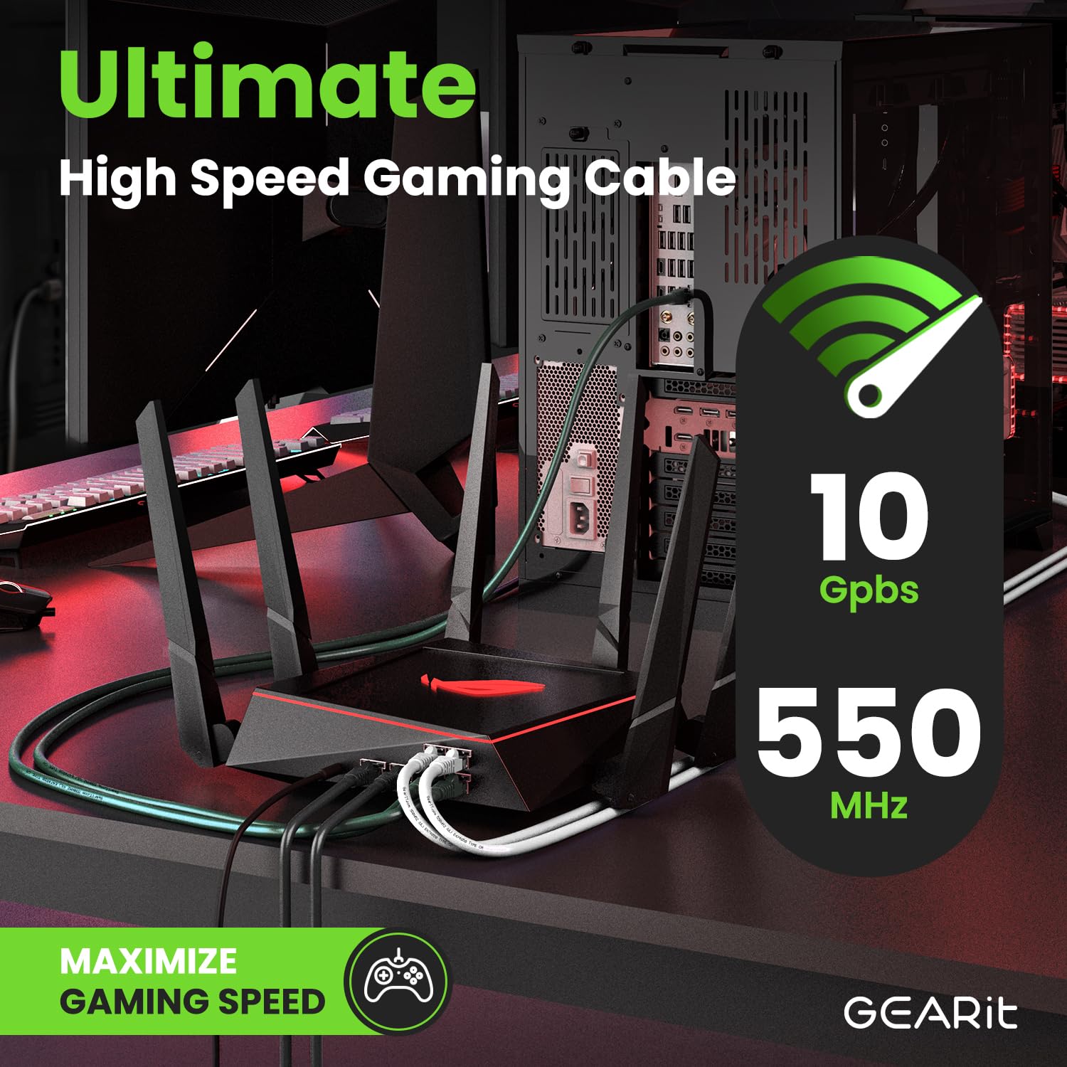 Gearit Cat 6 Ethernet Cable 1 Ft (20 Pack)   Cat6 Patch Cable, Cat 6 Patch Cable, Cat6 Cable, Cat 6 Cable, Cat6 Ethernet Cable,