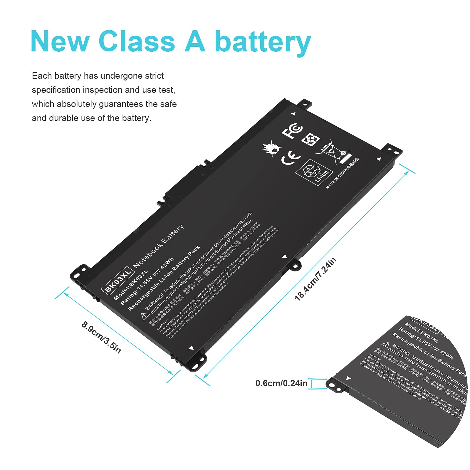 Bk03Xl Battery For Hp Pavilion X360 14 Ba000 14M Ba000 14M Ba011Dx 14M Ba013Dx 14M Ba014Dx 14M Ba015Dx 14M Ba114Dx 14 Ba000 14 B
