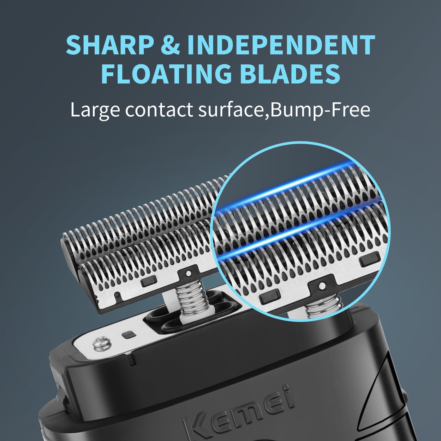 Kemei Professional Electric Foil Shaver For Men, Beard Trimmer & Men'S Grooming Set, Foil Shaving Kit And Bald Head Precision Tr