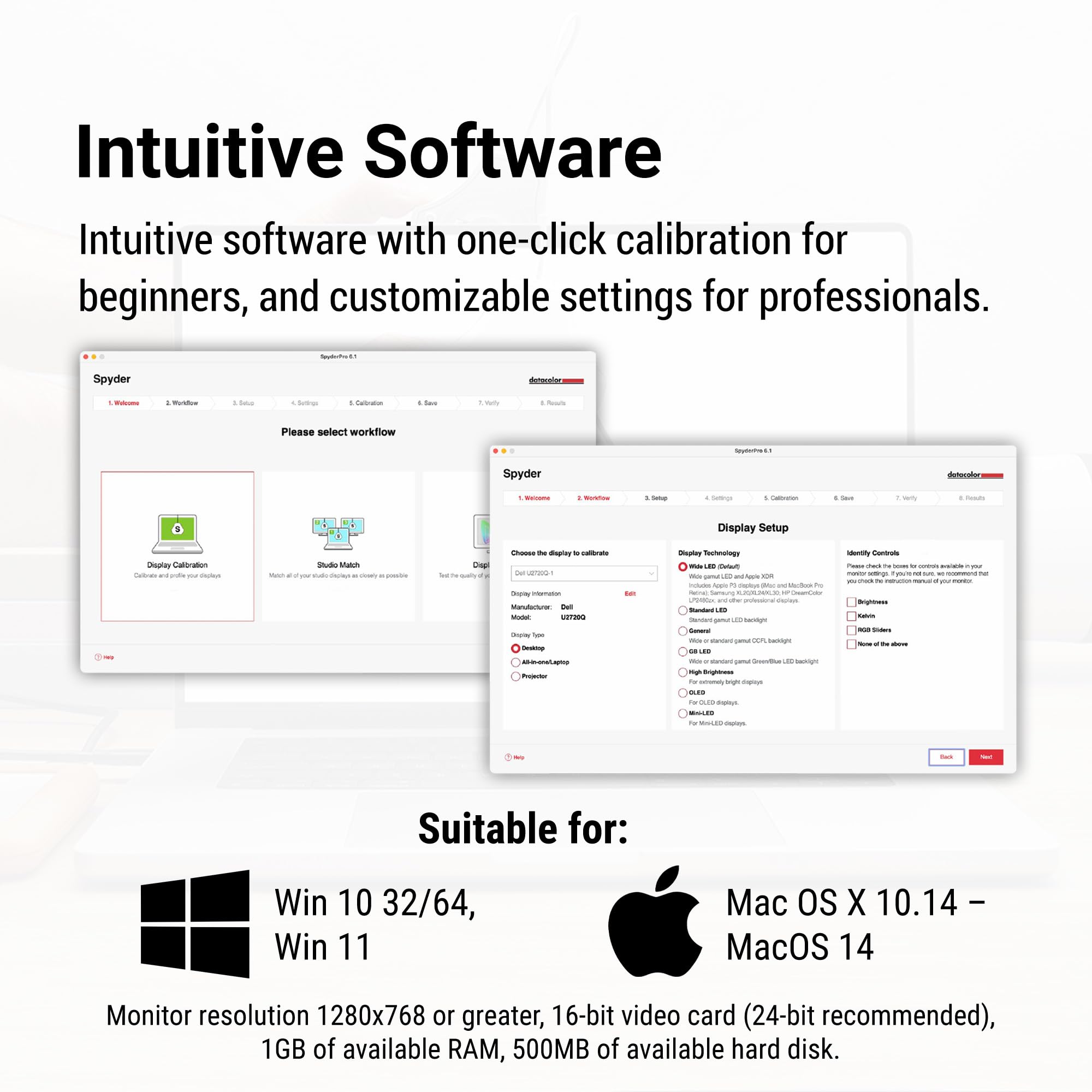 2024 Version Datacolor Spyder Monitor Calibration Tool: Ensures Accurate & Consistent Color For Photos & Online Content