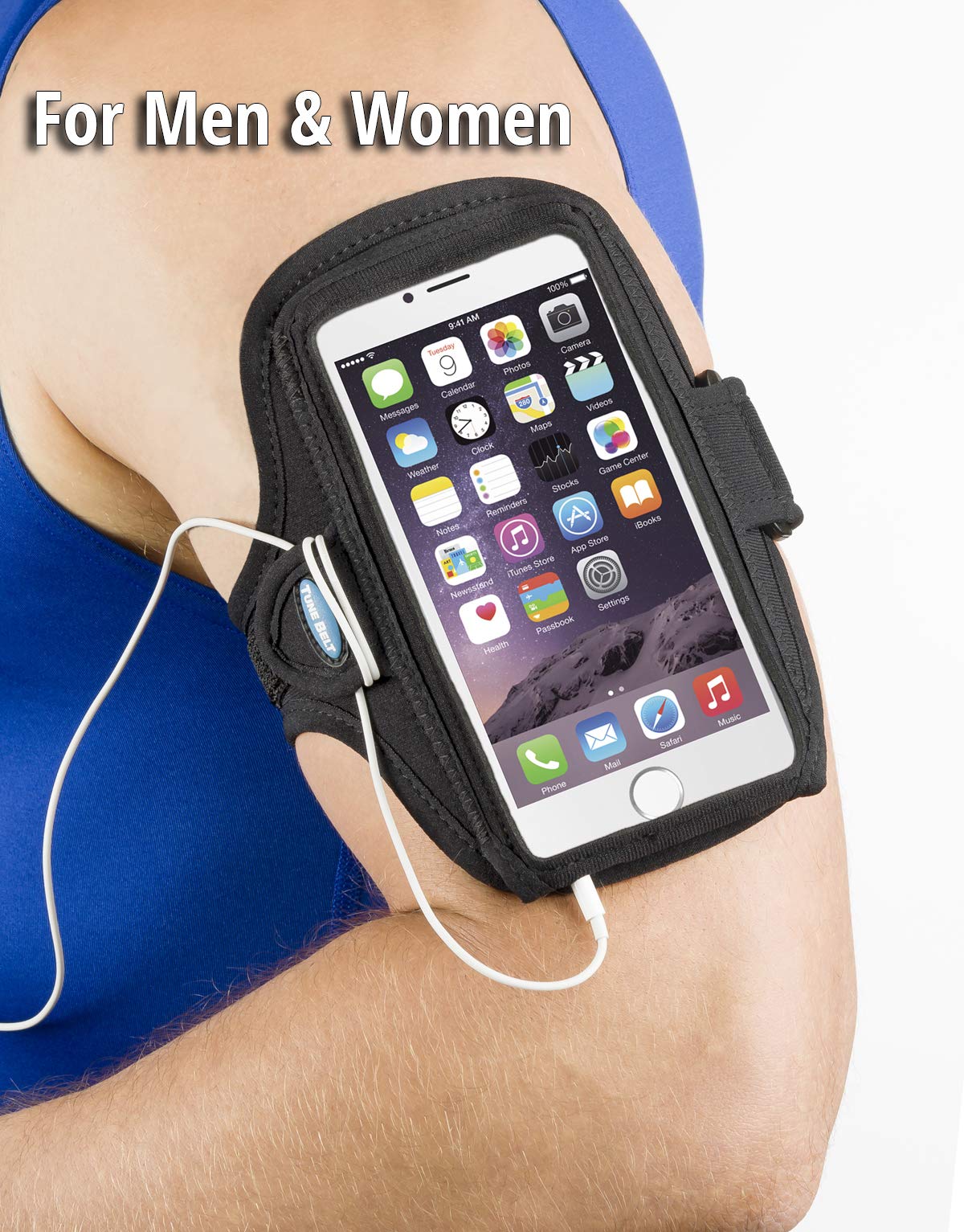 Tune Belt Ab86.1 Cell Phone Armband Holder For Iphone 13 Mini, 12 Mini And Se 2020   Water Resistant Sport Band For Running And