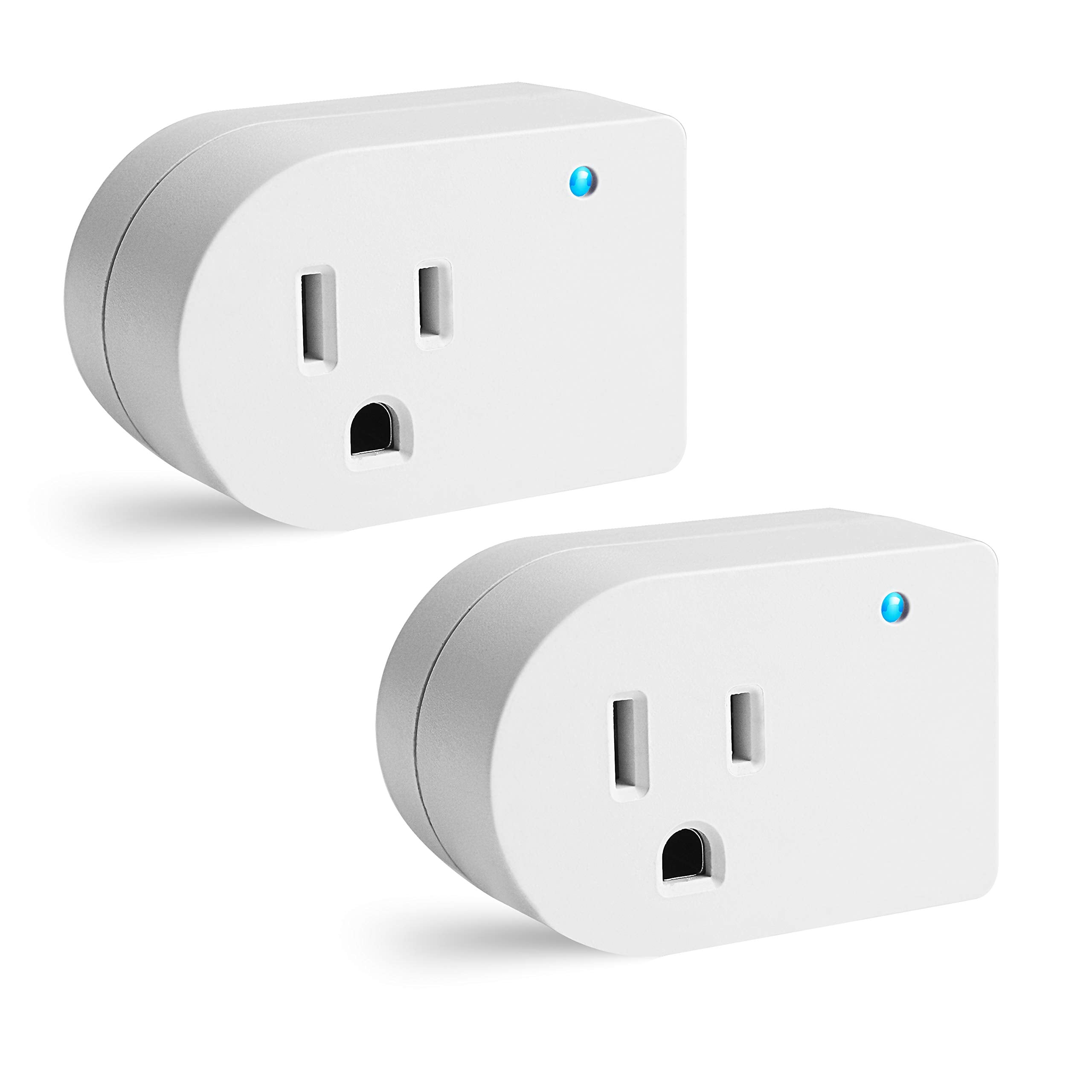 Single Surge Protector Outlet. Grounded Outlet Wall Tap Adapter With Indicator Light, 1 Outlet,245J/125V, Etl, White, 2Pack
