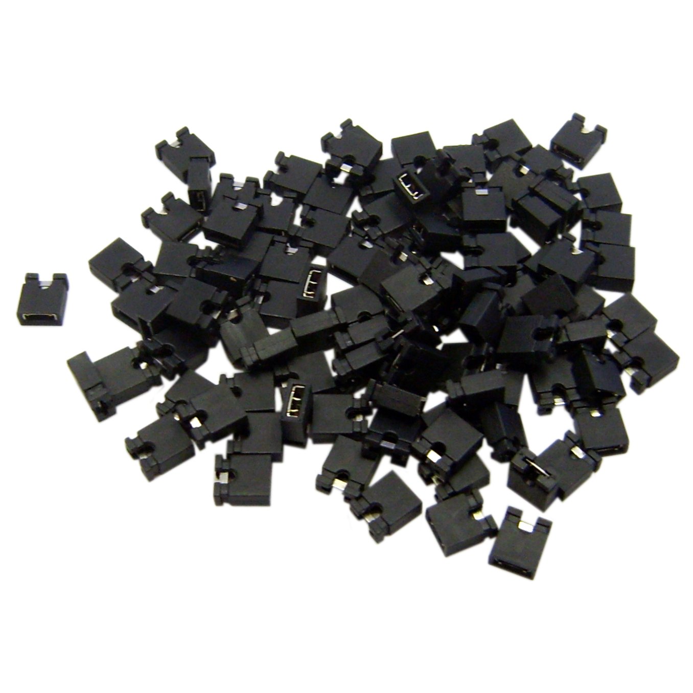 Cablewholesale Jumper Connector 2.54 Mm For 3 1/2 Hard Disk, 100 Per Bag (30J1 00100)
