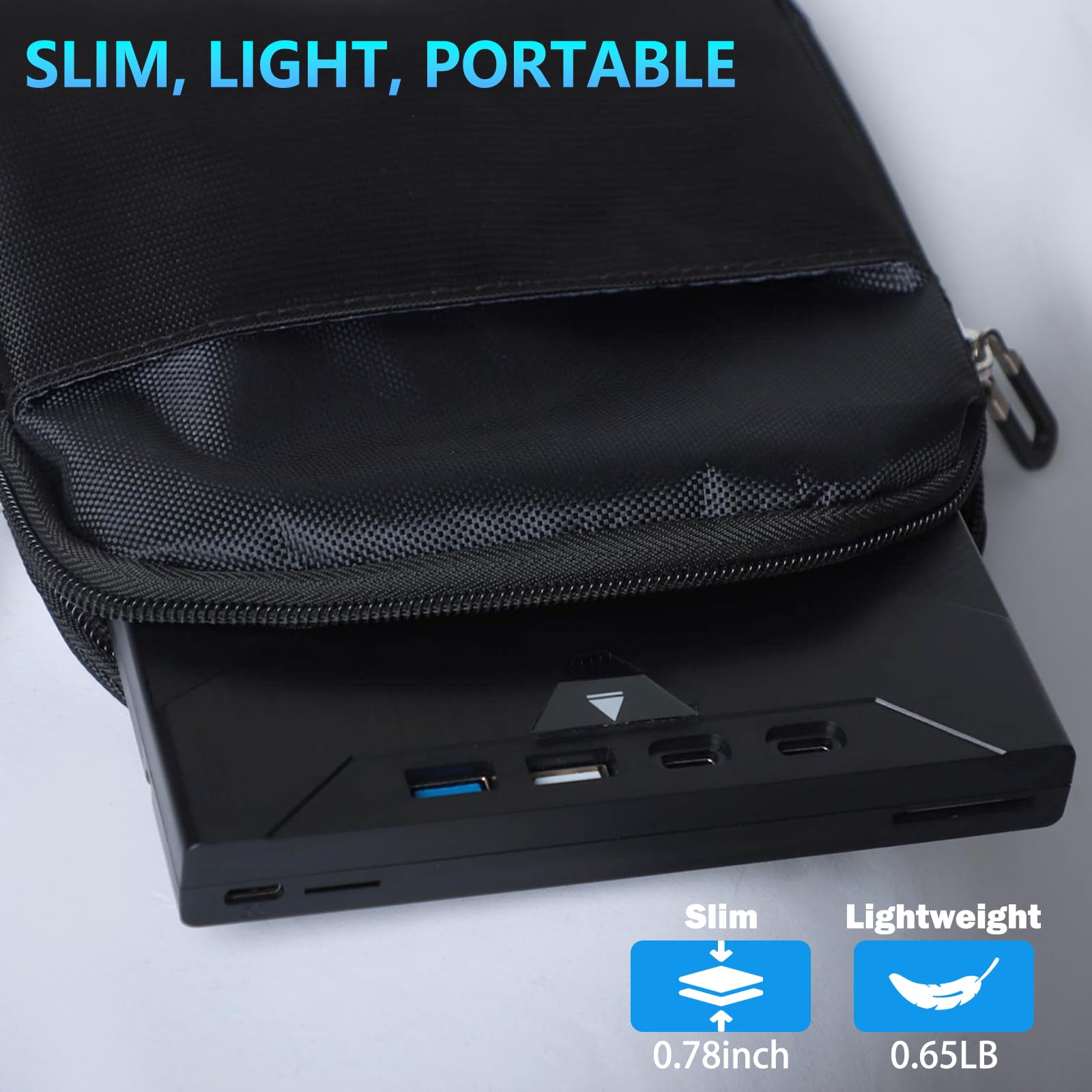 Wbacon 8 In 1 External Cd/Dvd Drive For Laptop, Slot Loading External Dvd Drive, Cd Burner External Cd Drive For Laptop Usb A Us