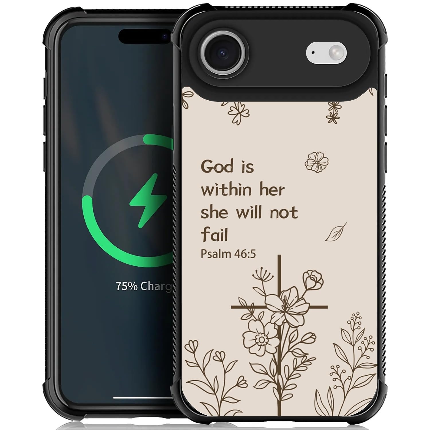 Deaorew for iPhone 17 Air Case | Compatible with MagSafe | Classic Slim Cover Design | Biblical Floral Cross