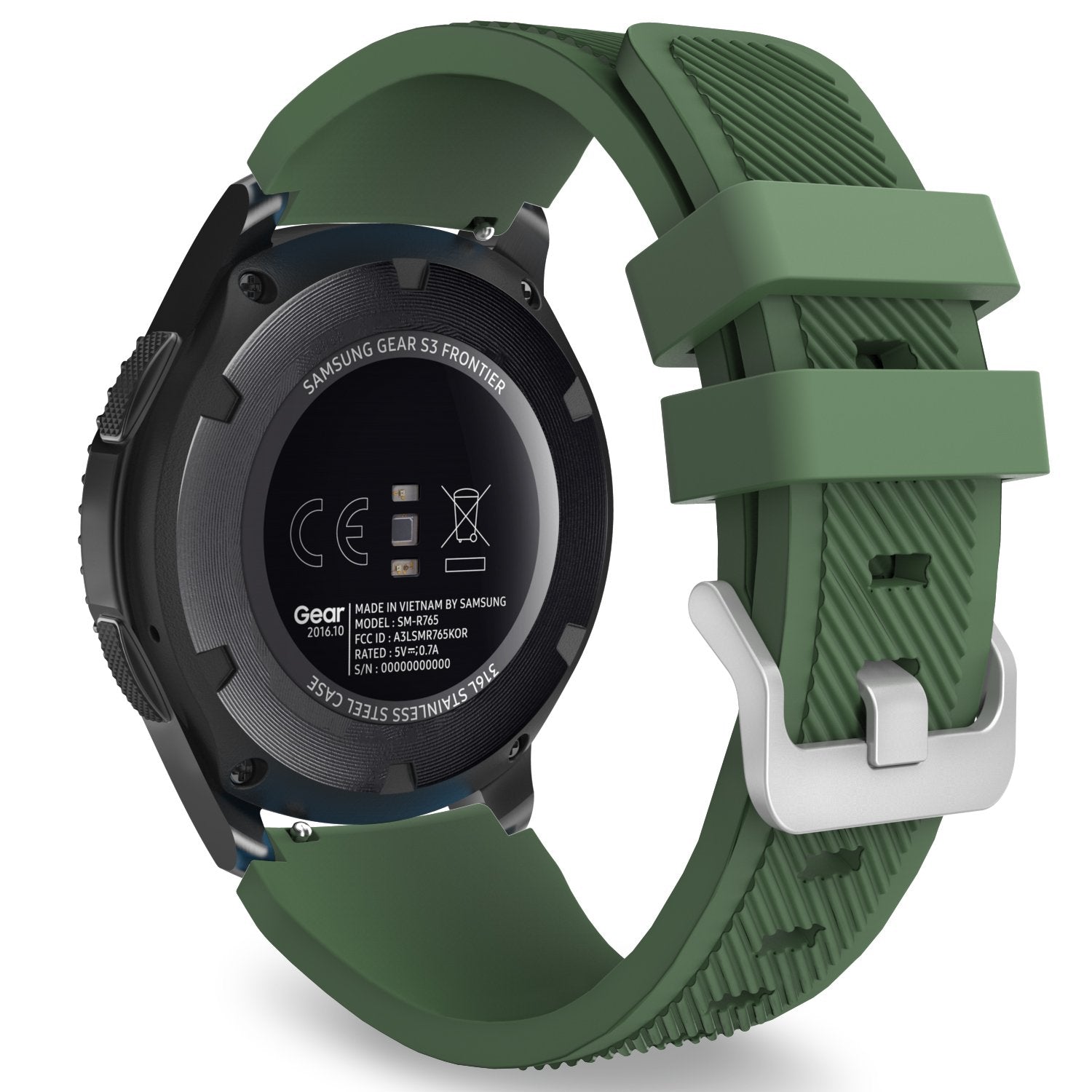 MoKo Band Compatible with Samsung Galaxy Watch 3 45mm/Galaxy Watch 46mm/Gear S3 Frontier/Classic, 22mm Soft Silicone Replacement