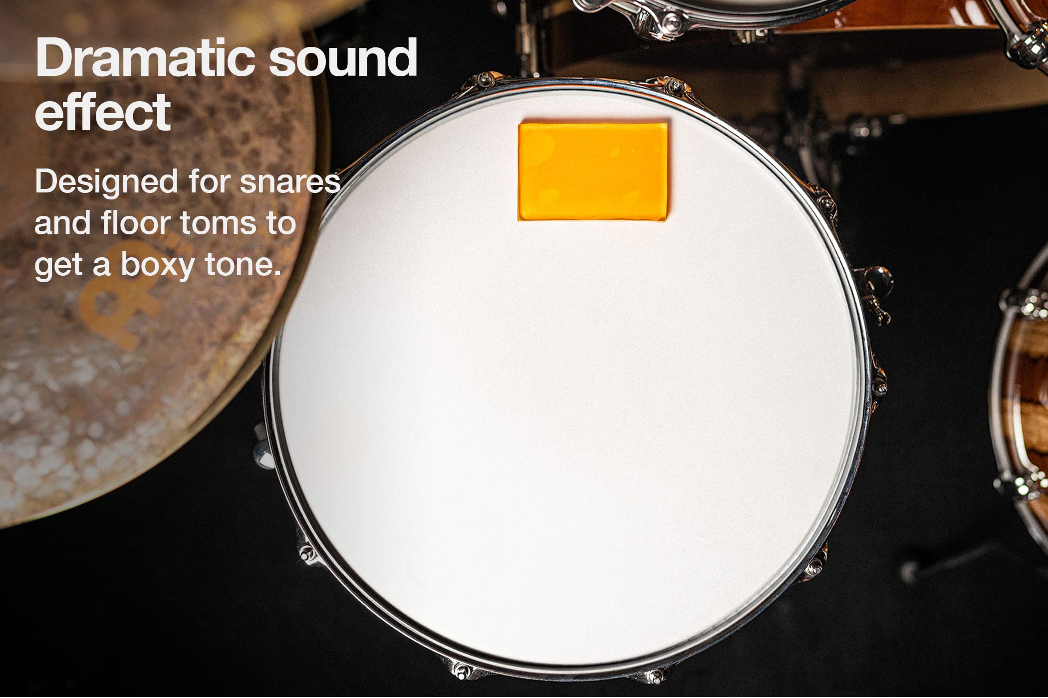 Meinl Cymbals Drum Honey Slab Large Dampening Gel Pad, Includes Storage Container, 1 Piece (Mdhs)