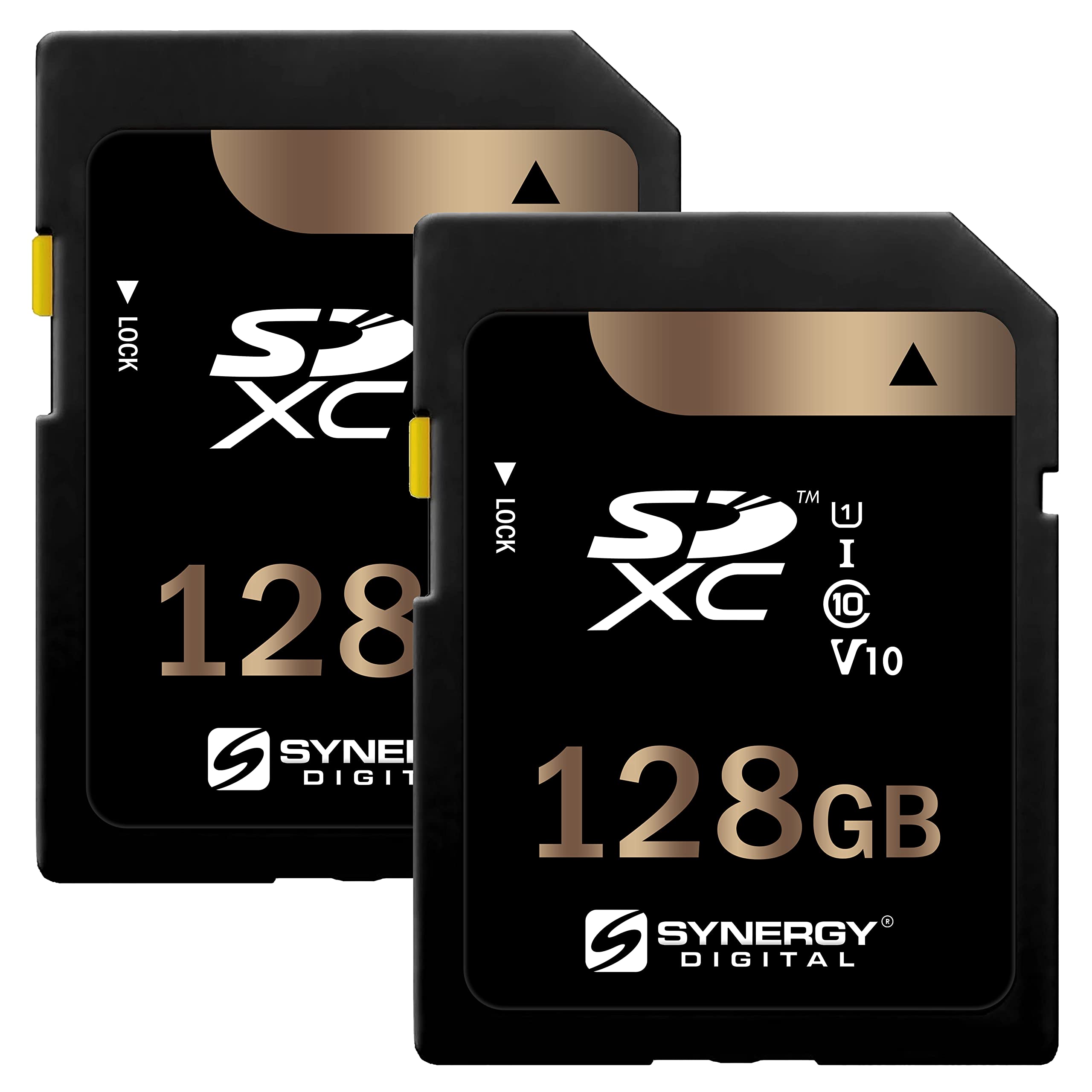 Synergy Digital 128Gb, Sdxc Uhs I Memory Cards   Class 10, U1, 100Mb/S, 300 Series   Pack Of 2