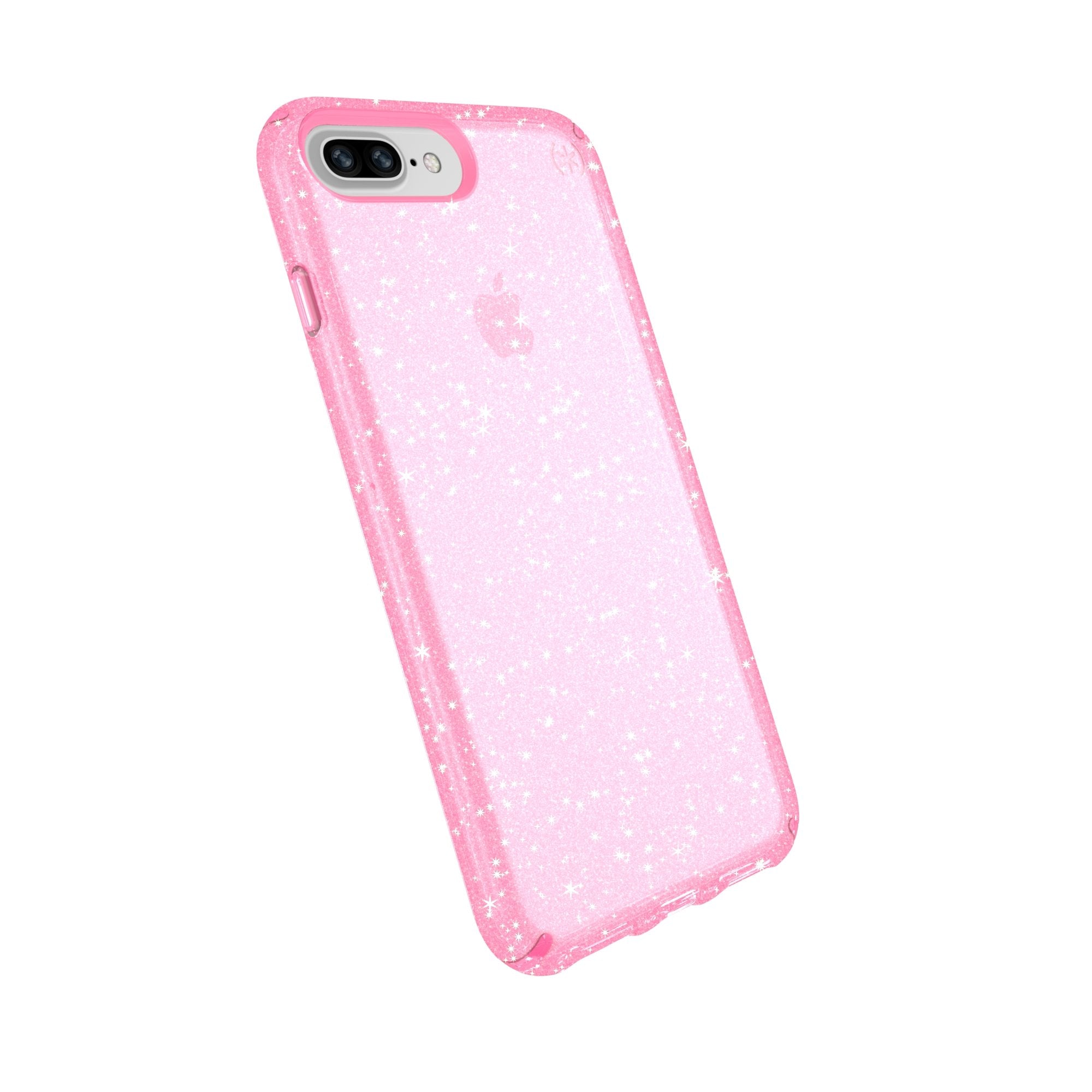 Speck 103123-6603 Products Presidio Clear + Glitter Case for iPhone 8 Plus (Also fits 7 Plus and 6S Plus/6 Plus), Bella Pink Wit