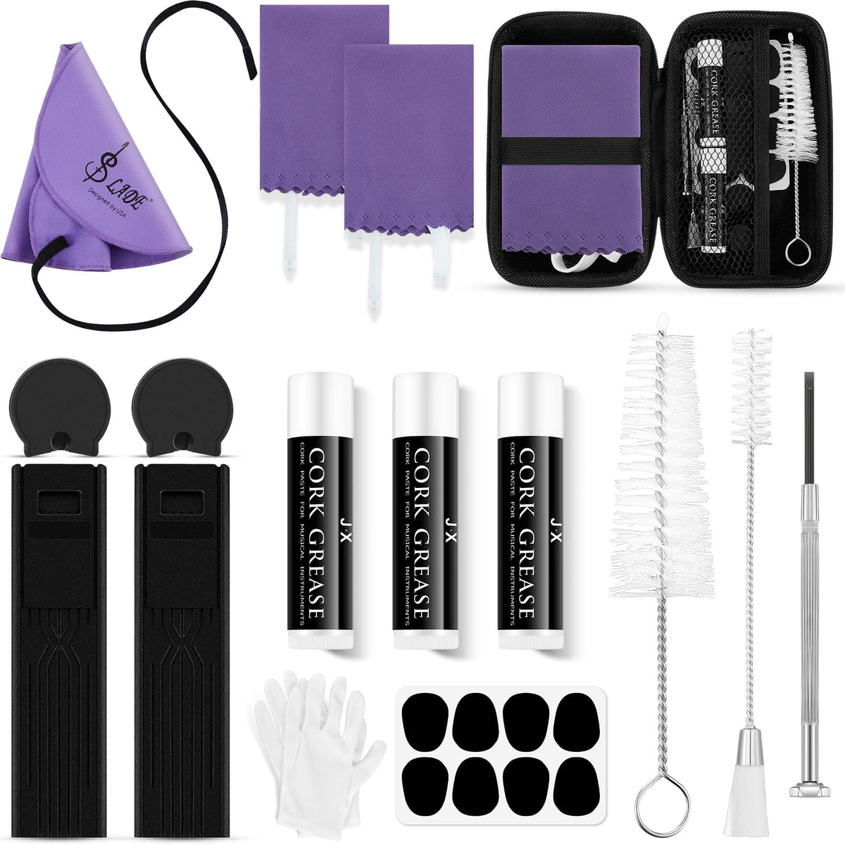 23 Pcs Clarinet Cleaning Kit Clarinet Accessories All In One Clarinet Cleaner Kit With Maintenance Kit Clarinet Swab Clarinet Re