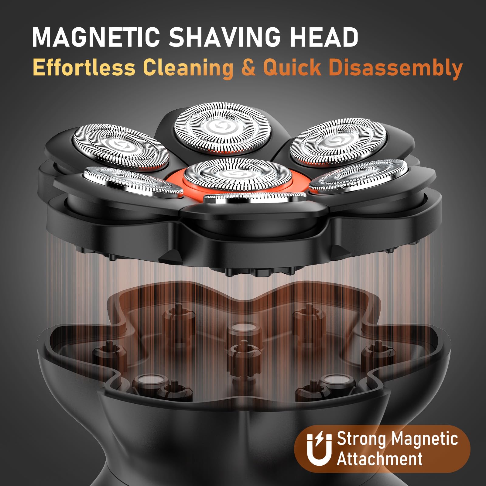 Maxgroom 7D Head Shavers For Bald Men   Wet/Dry Electric Razor With Flexible Blades, Close Shave, Cordless Rechargeable, Waterpr