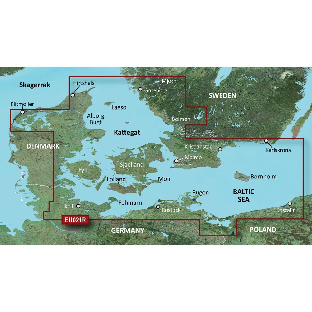 Garmin Bluechart&Reg; G3 Hd - Hxeu021R - Denmark East &Amp; Sweden Southeast - Microsd&Trade;/Sd&Trade;,WBEEAB00X0X16HK