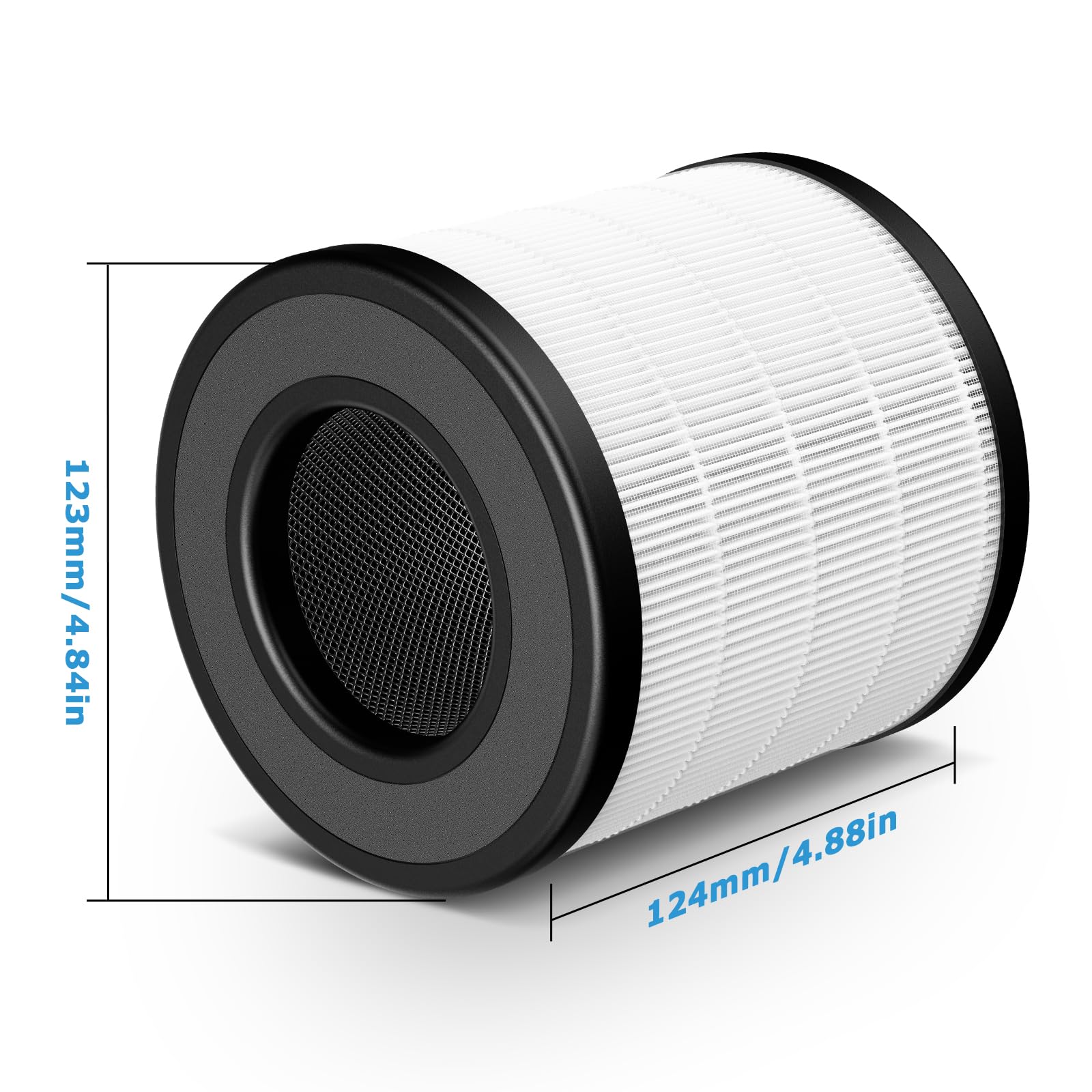 Pu P05/Ac201B True Hepa Replacement Filter For Fulminare Pu P05 Air Purifier And Purivortex Ac201B Air Purifier, 3 In 1 H13 True