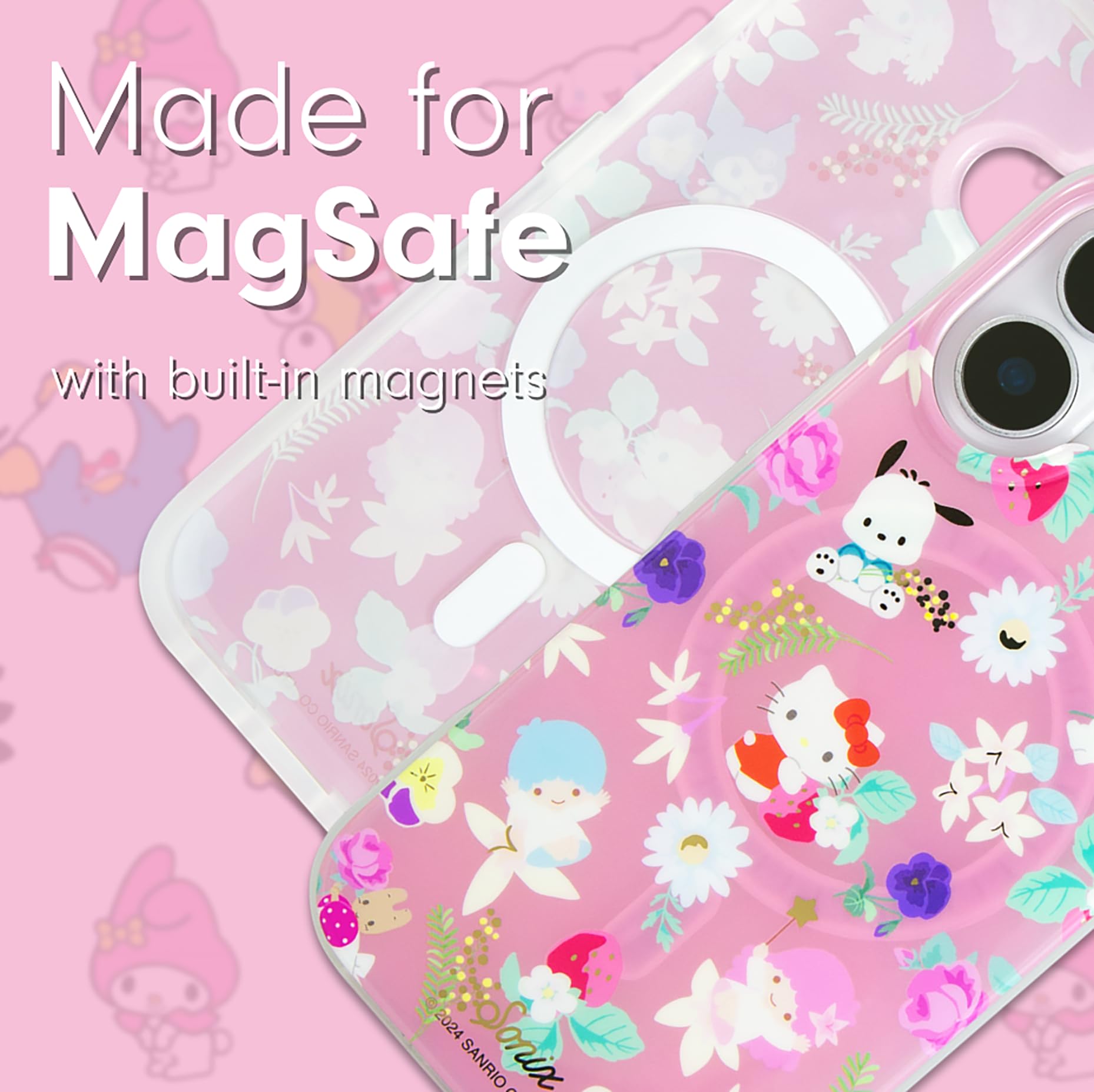 Sonix X Sanrio Case For Iphone 16 | Compatible With Magsafe | 10Ft Drop Tested | Hello Kitty And Friends Floral