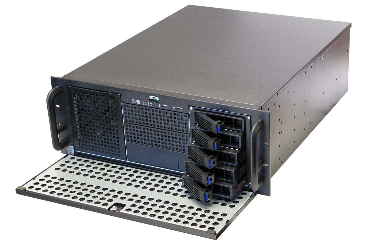 Norco Rpc 450Fh 4U Server Rackmount Chassis With 5 Hot Swappable Drive Bays