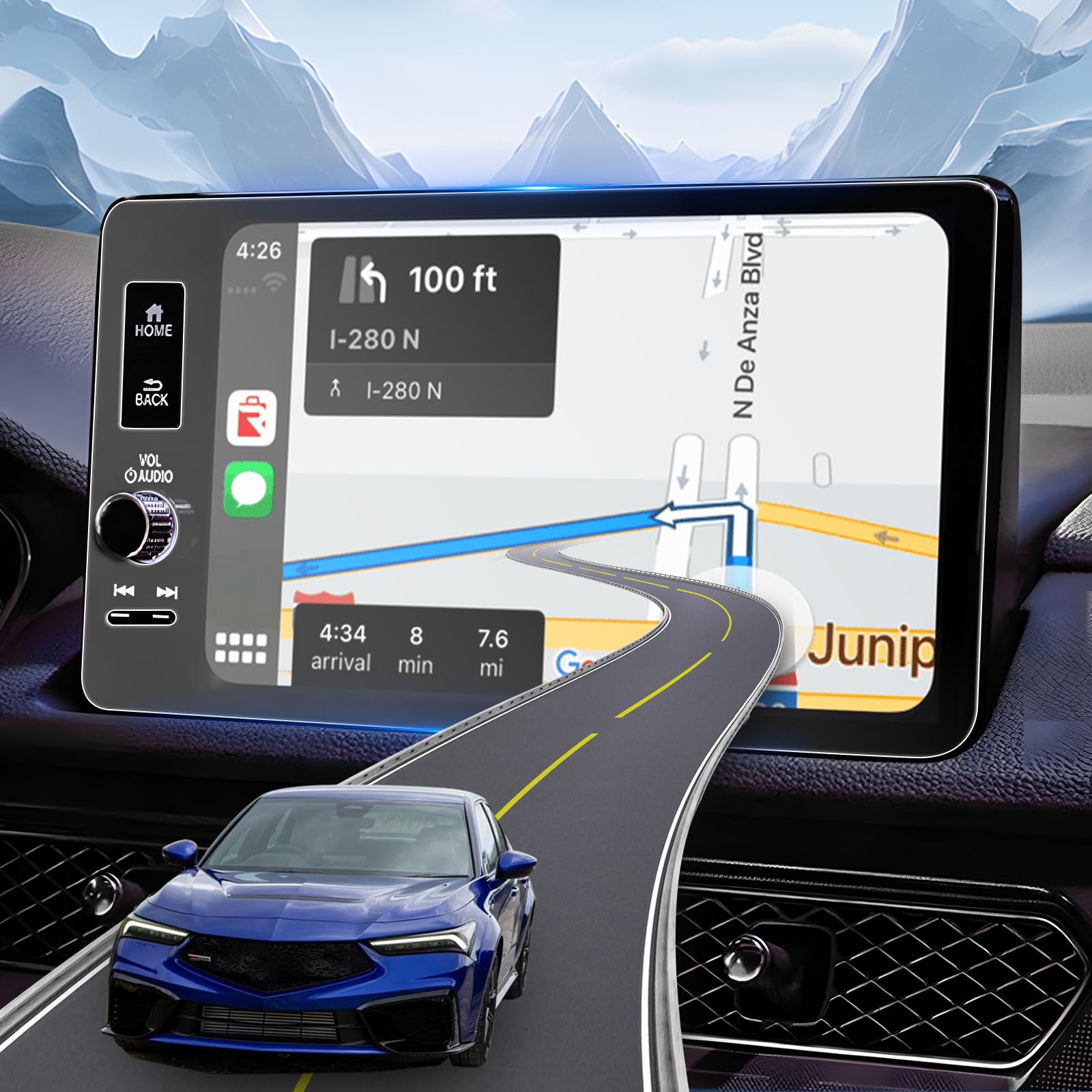 Yee Pin 2023 2024 Acura Integra Screen Protector 2023 2024 Acura Integra Accessories, 2023 2024 Integra Screen Protector 9'' For