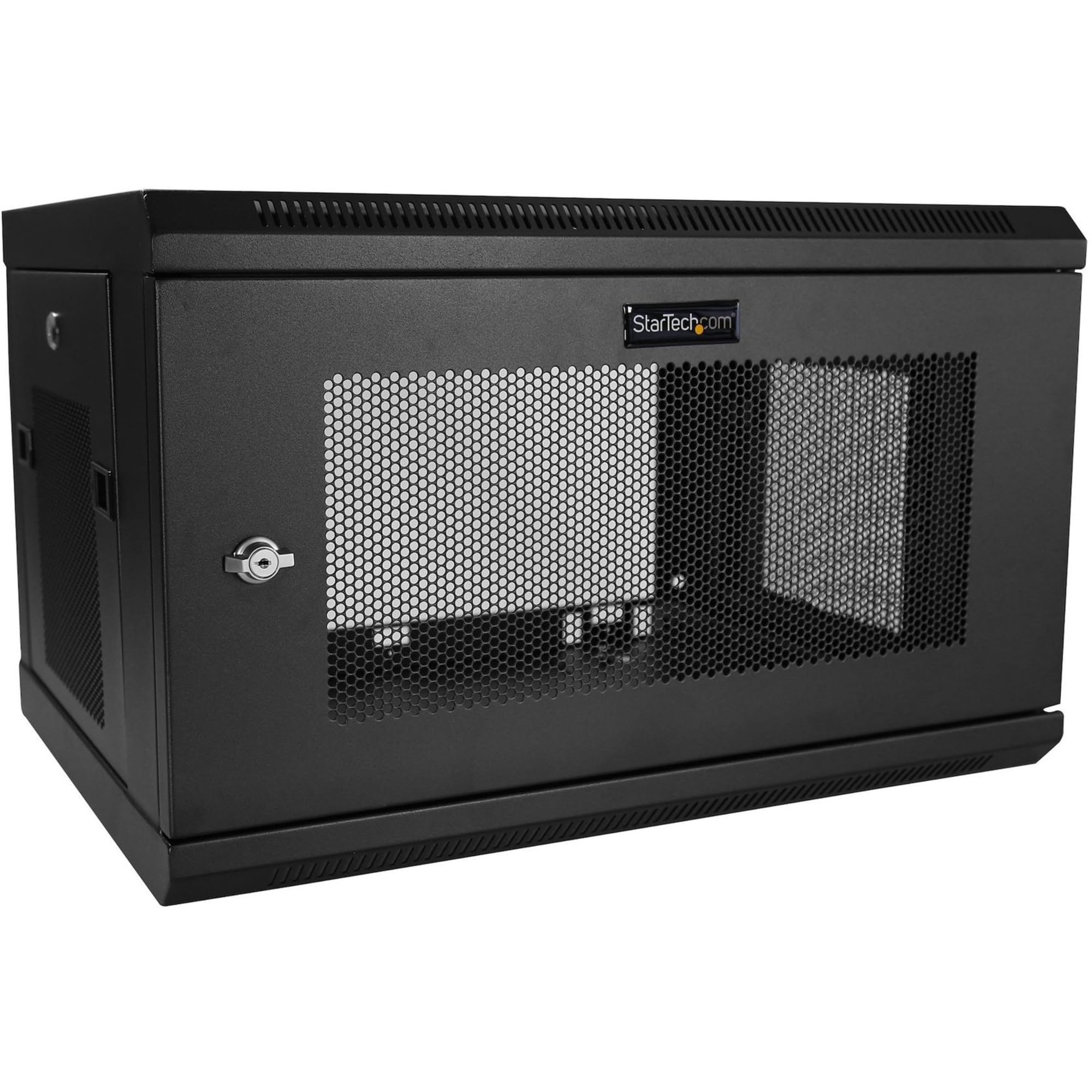Startech.Com 2 Post 6U Wall Mount Network Cabinet W/ 1U Shelf, 19' Wall Mounted Server Rack For It / Data Computer Equipment