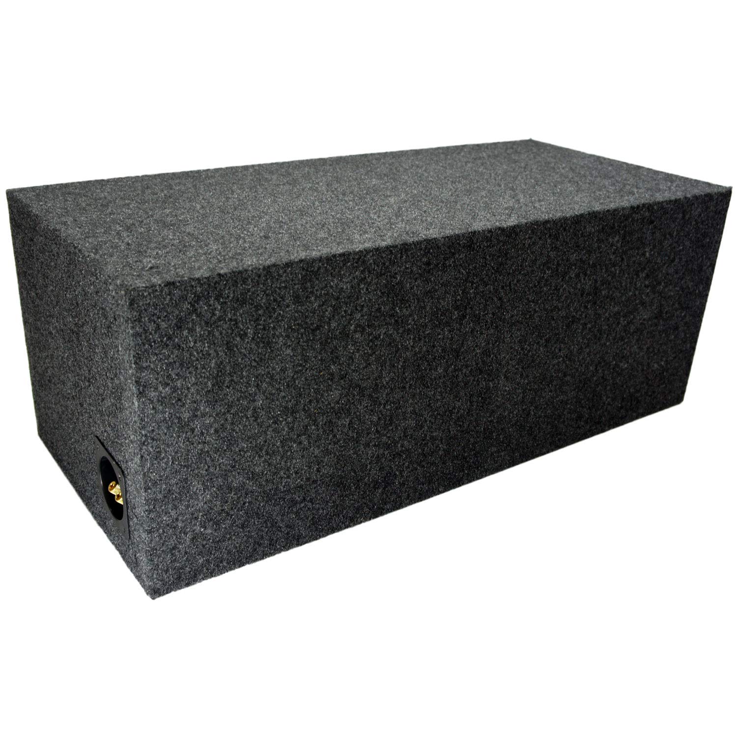 American Sound Connection Car Audio Dual 10'' Vented Subwoofer Stereo Sub Box Ported Enclosure 5/8'' Mdf