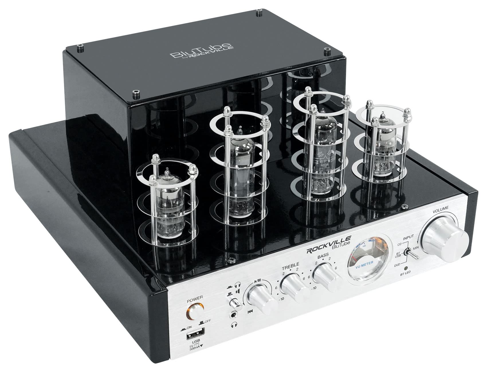 Rockville Blutube 70W Tube Amplifier/Home Theater Stereo Receiver With Bluetooth