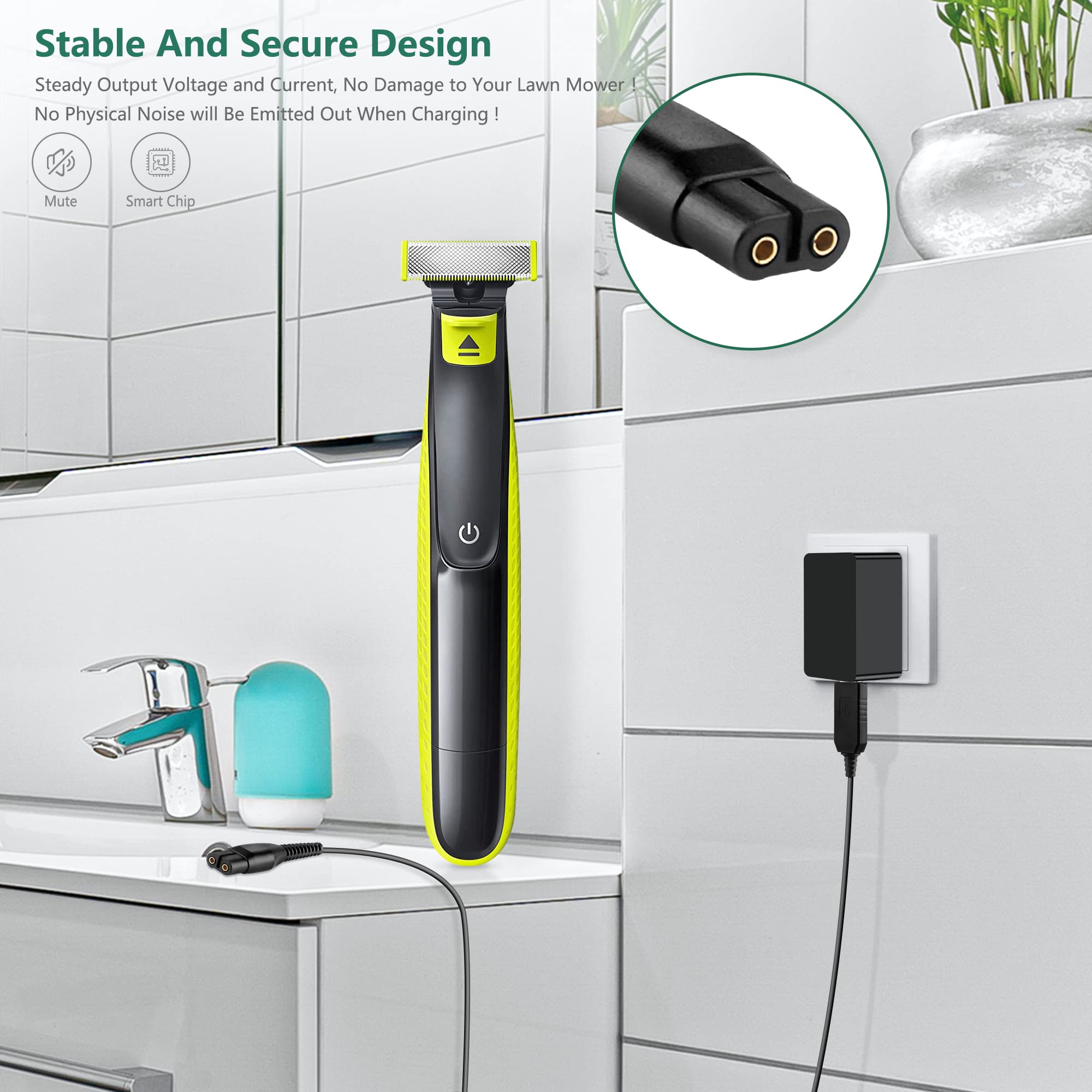 Fite On Adapter Replacement For Shaver Charger 17150 17165 Compatible With Profoil Lithium And Profoil Lithium Plus Titanium Foi