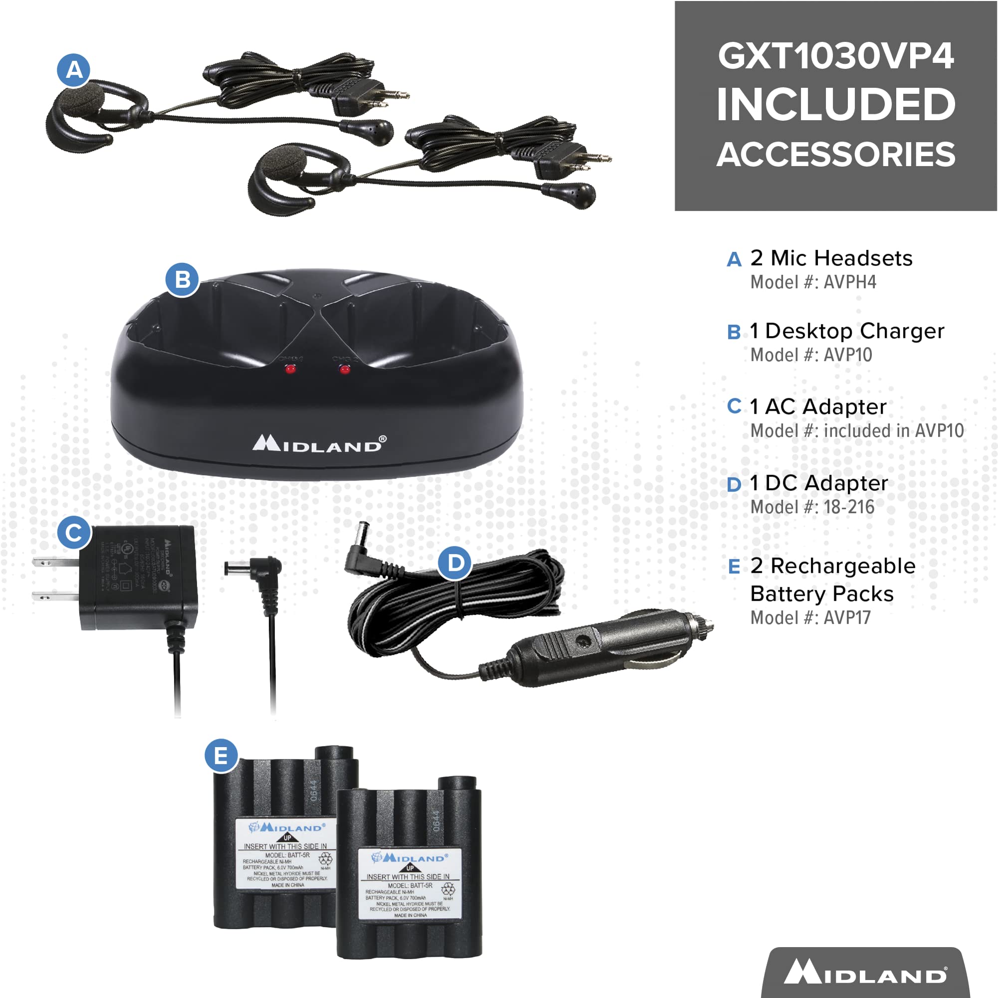 Midland 50 Channel Gmrs Two Way Radio   Long Range Walkie Talkie With 142 Privacy Codes, Sos Siren, And Noaa Weather Alerts And Weather Scan (Black/Yellow, Pair Pack)