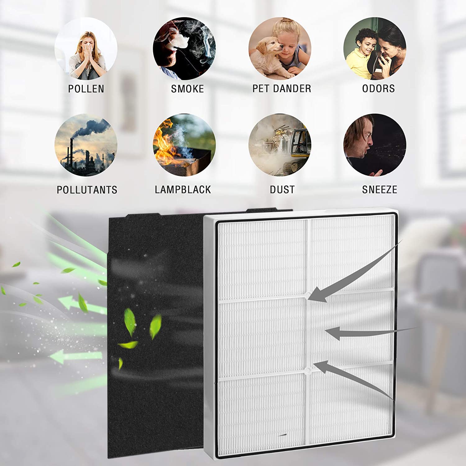 Uouolonun 510 & 450 Replacement Filter   Compatible With Whirlpool Whispure 8171434K 1183054K 1183054 Ap300 Ap350 Ap450 Ap510 Ai