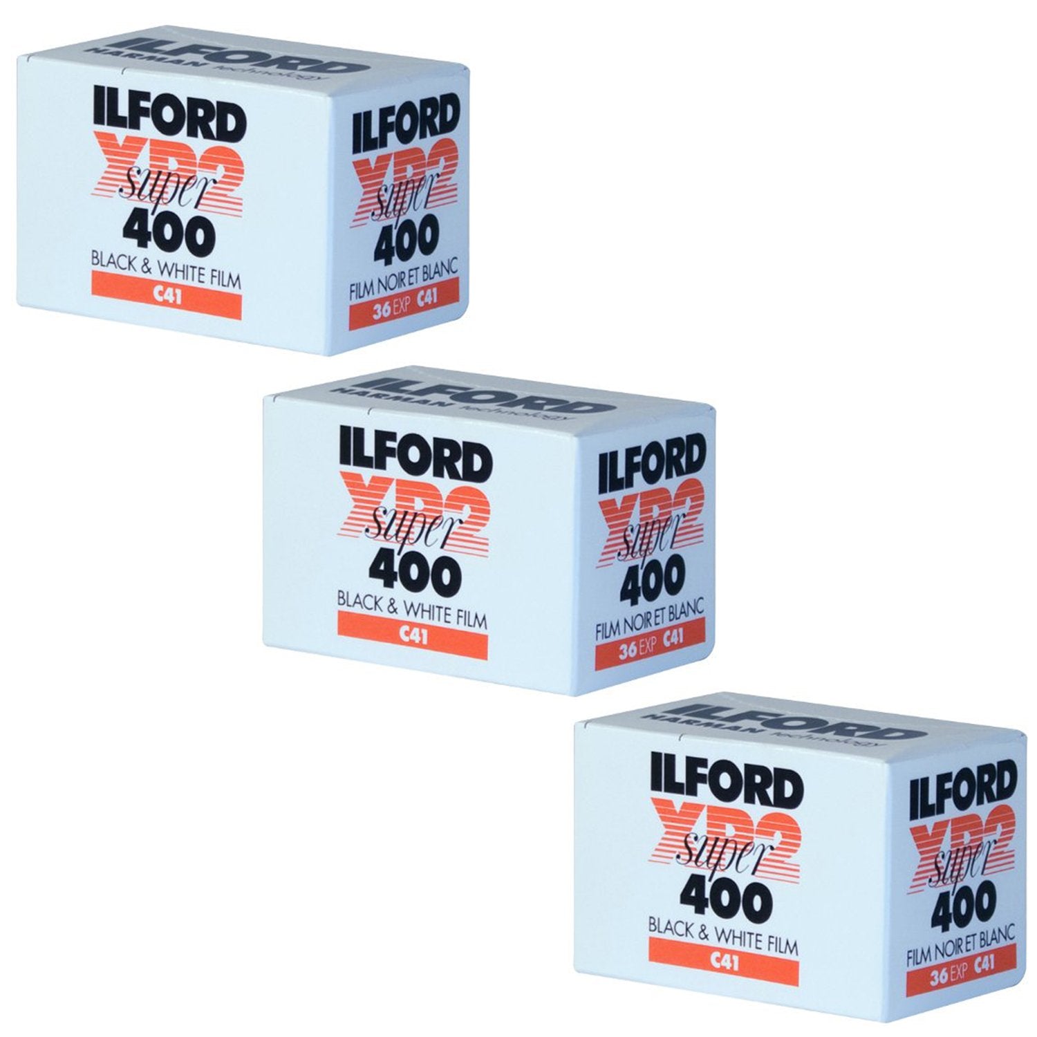 Ilford Black & White (3 Pack) Xp 2 Super 400 135 36 Film