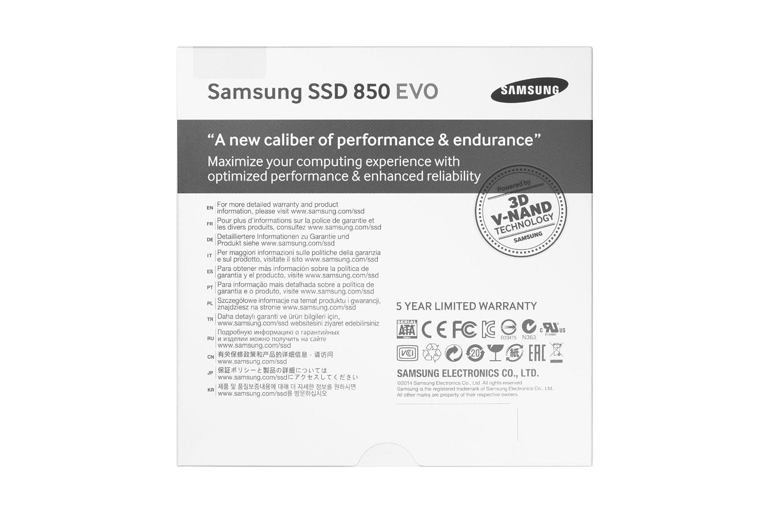 Samsung 850 Evo 1Tb 2.5-Inch Sata Iii Internal Ssd (Mz-75E1T0B/Am)