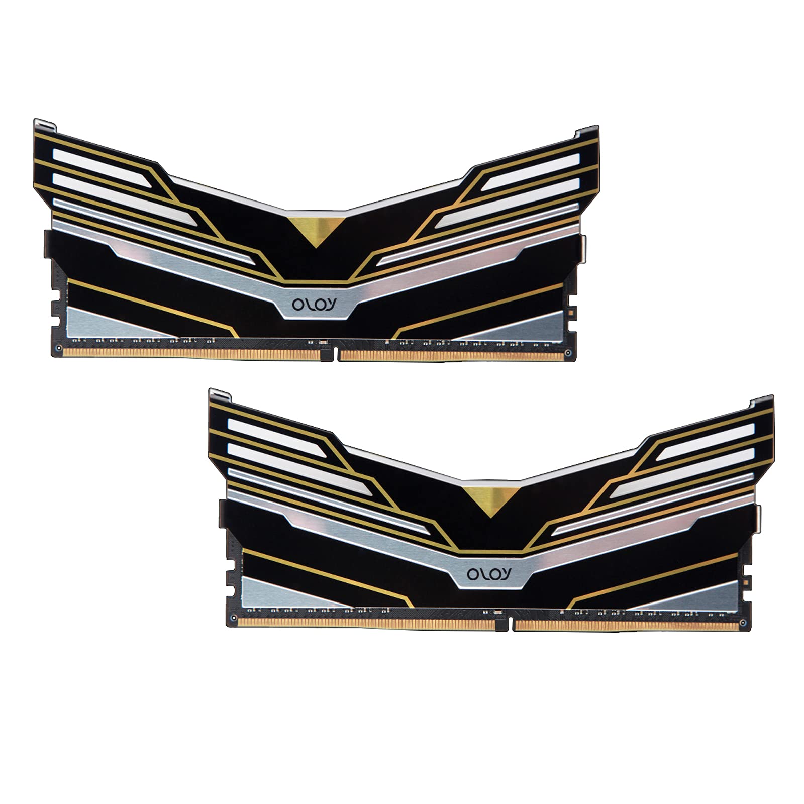 Oloy Ddr4 Ram 16Gb (2X8Gb) Black Warhawk Aura Sync Rgb 3200 Mhz Cl16 1.35V 288 Pin Desktop Gaming Udimm (Md4U083216Beda)