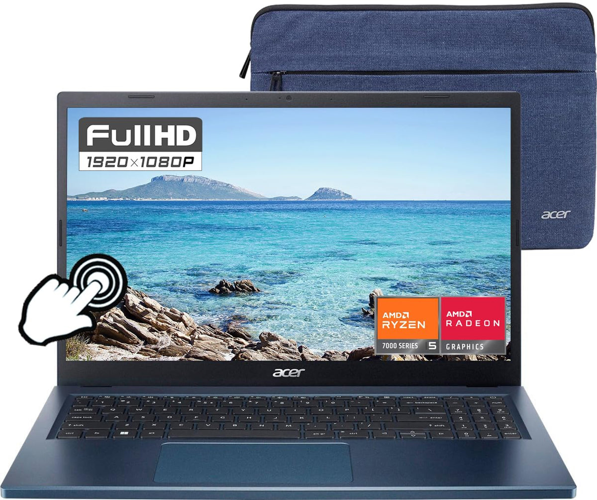 Acer Aspire 3 15.6'' Fhd Laptop 2023 Newest, Amd Ryzen 5 7520U Quad Core Processor, 8Gb Lpddr5 512Gb Ssd, Wifi 6, Bluetooth, Hd
