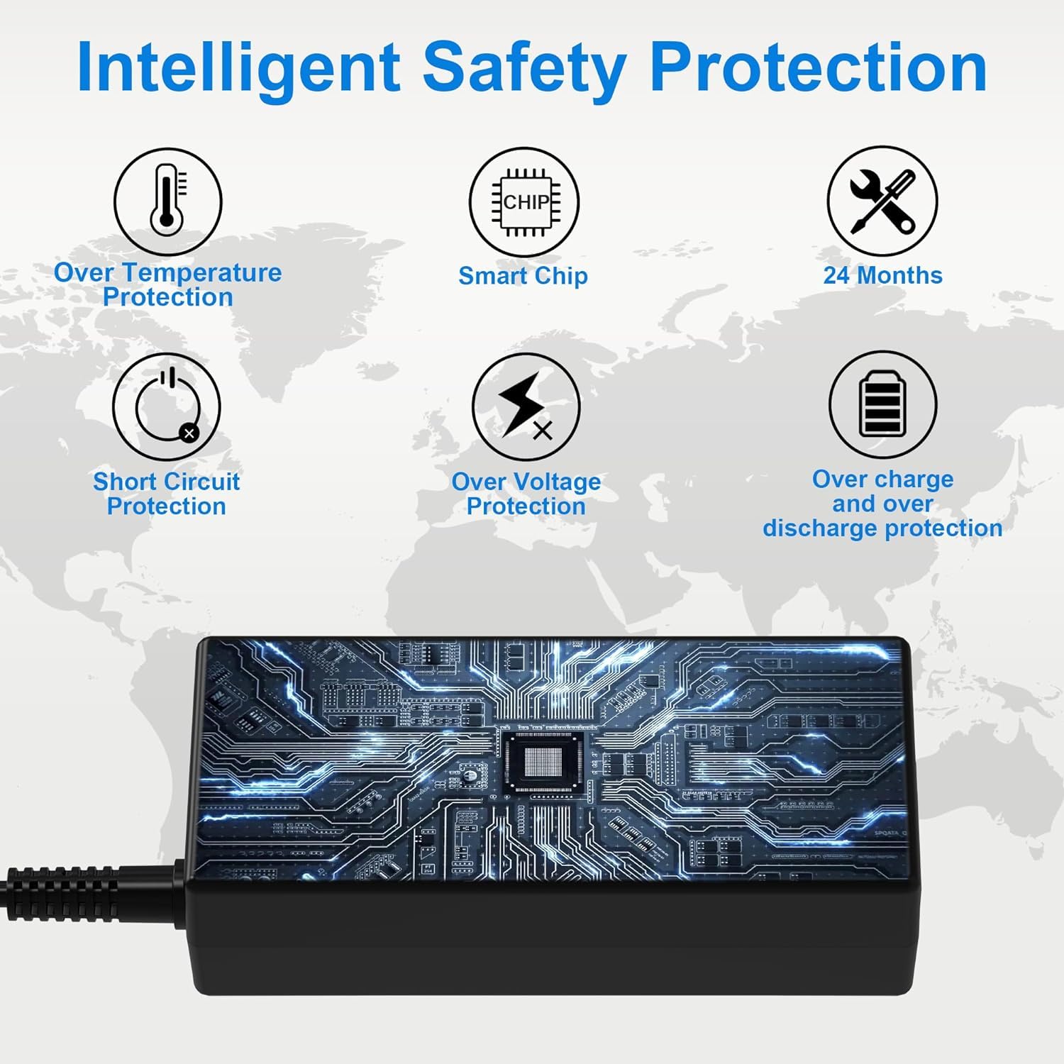 New Slim Hp 65W Usb C Laptop Charger Power Adapter Replacement For Hp Spectre X360,Spectre,Elitebook X360,Elitebook,Envy,Chromeb