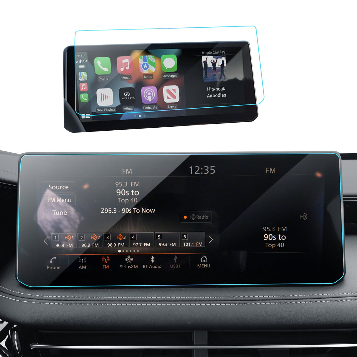 Lantu Car Screen Protector For 2022 2023 2024 Infiniti Qx60 (Pure/Luxe/Sensory/Autograph) Accessories Navigation Touchscreen Pro