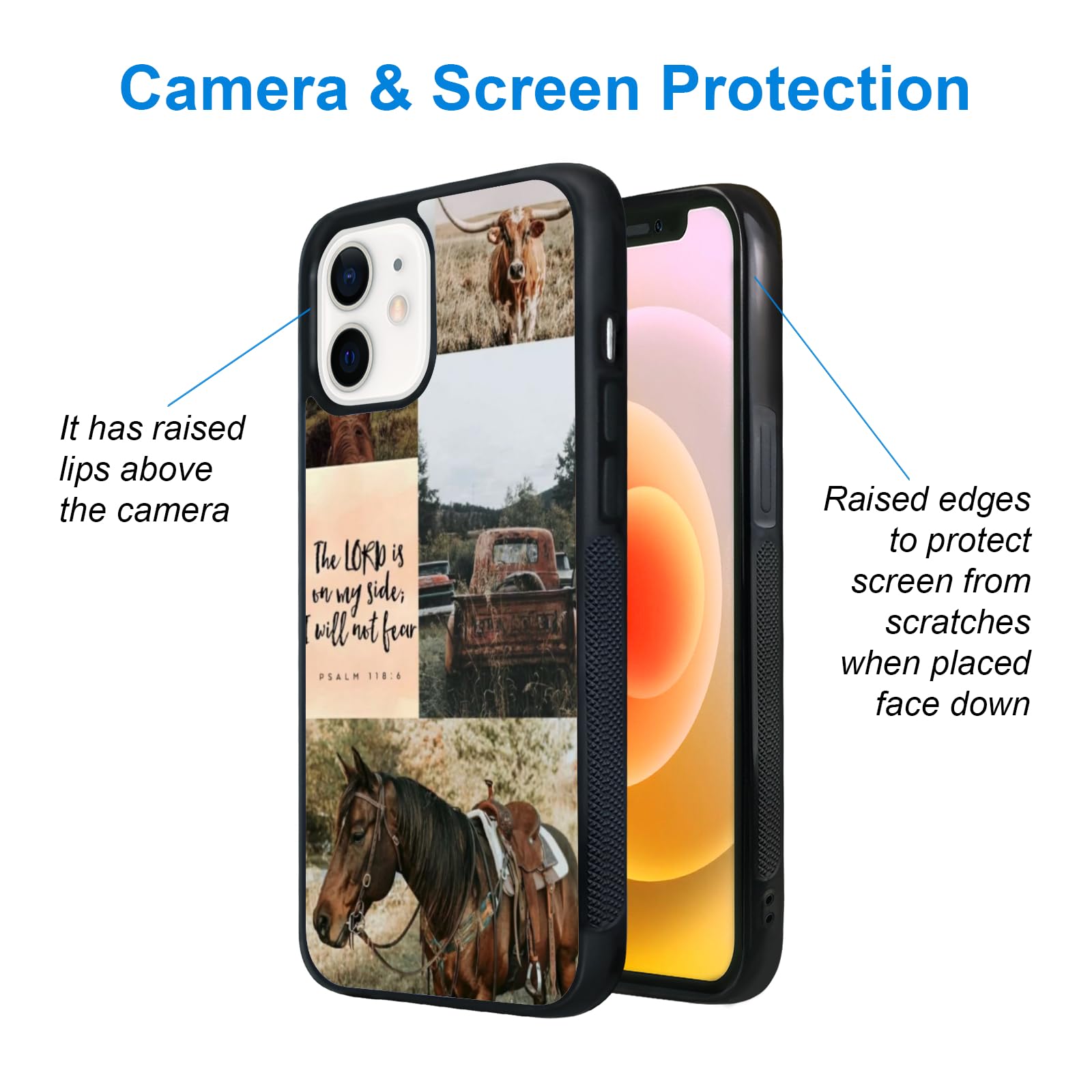 Traday Western Phone Case Compatible With Iphone 12 Mini Horse Phone Case