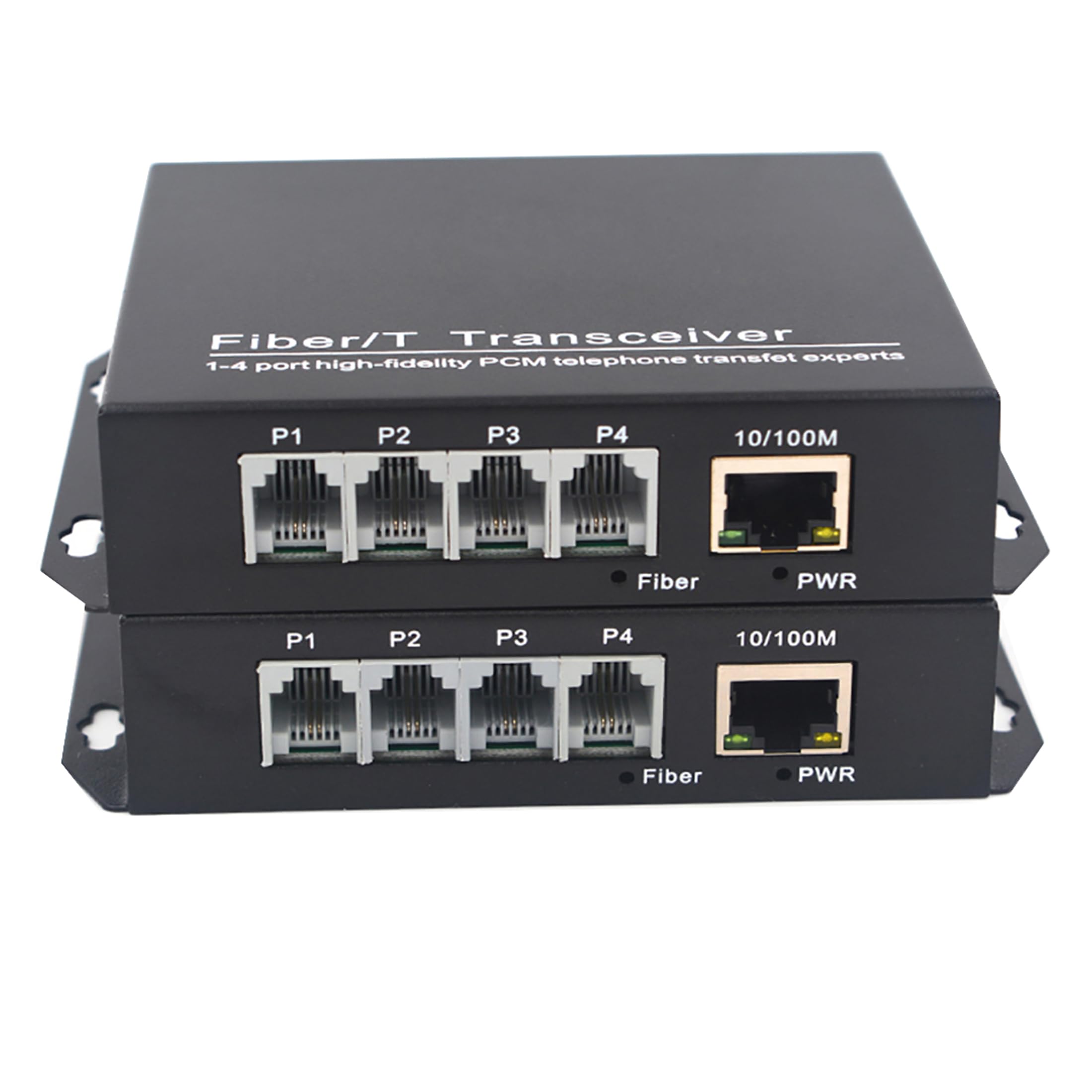 Wekuant Pots Telephones And Ethernet Over Fiber Optic Extenders, Universal Singlemode Fiber Up To 20Km(12.4 Mi) And Multimode 50