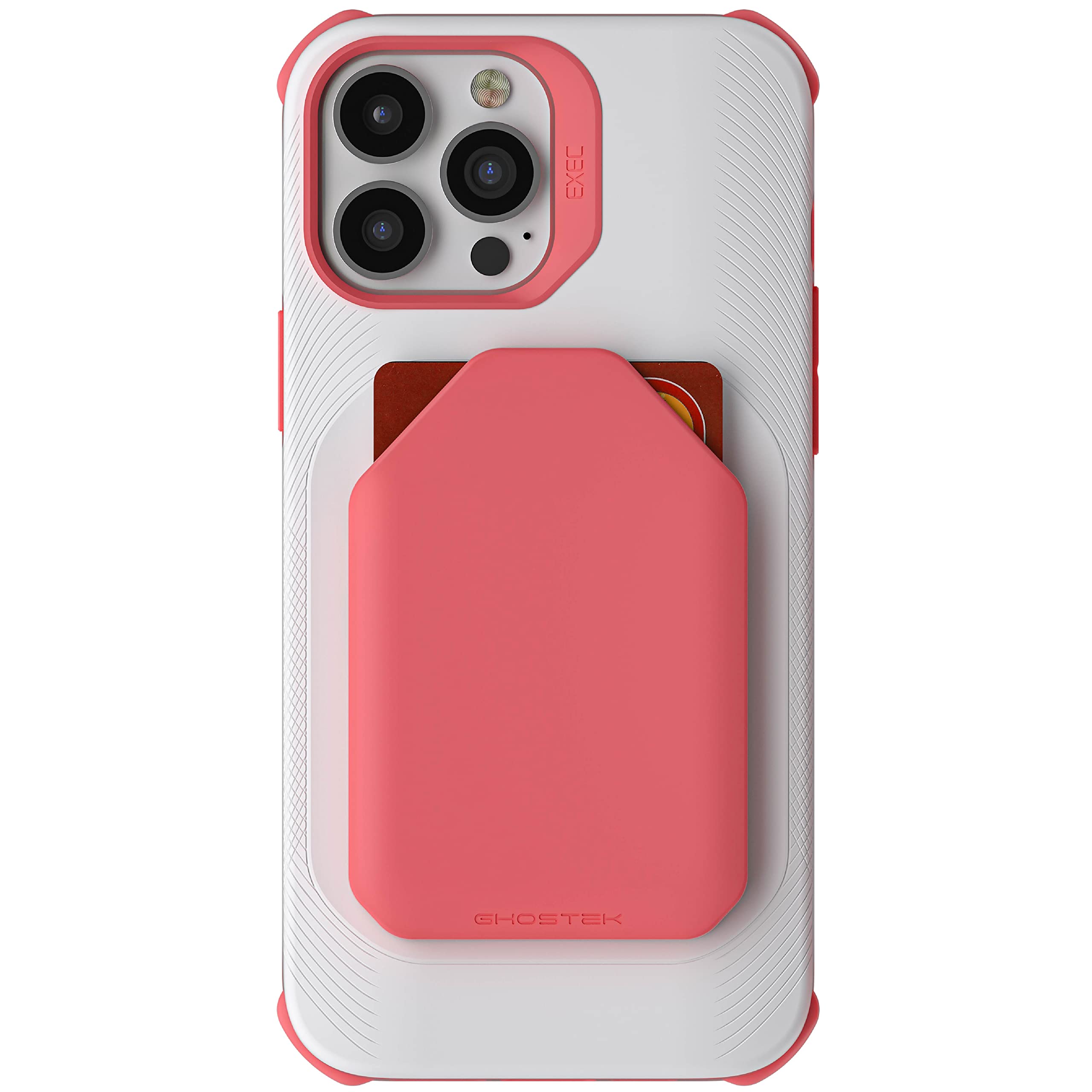 Ghostek EXEC iPhone 13 Pro Max Wallet Case For Women Works with Magnetic Car Mounts Credit Card Holder is Detachable to Support 
